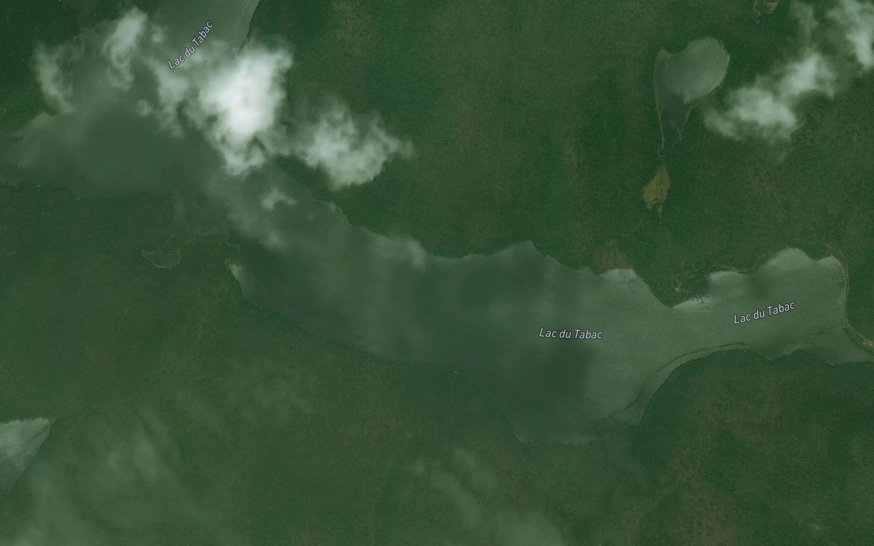 Satellite map of the Lac du Tabac