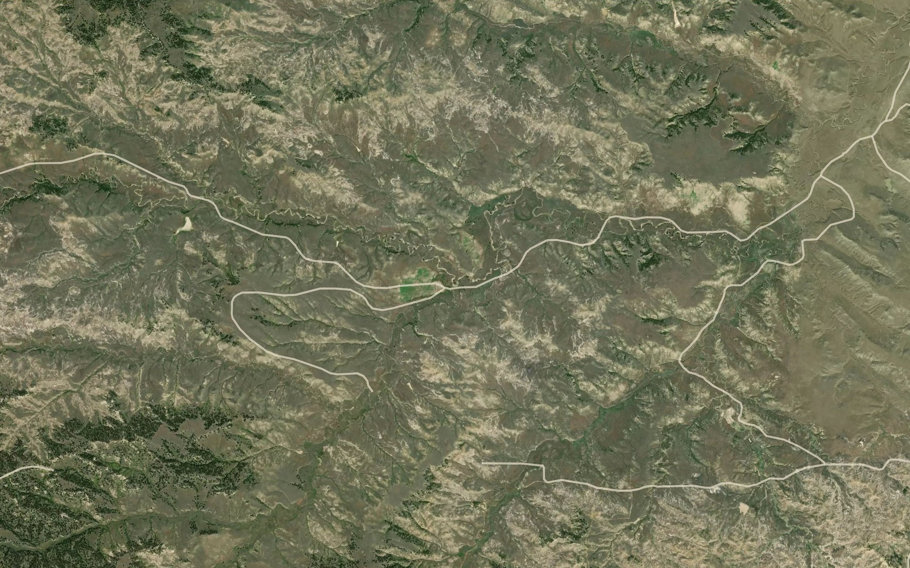 Satellite map of the McKerlich Creek