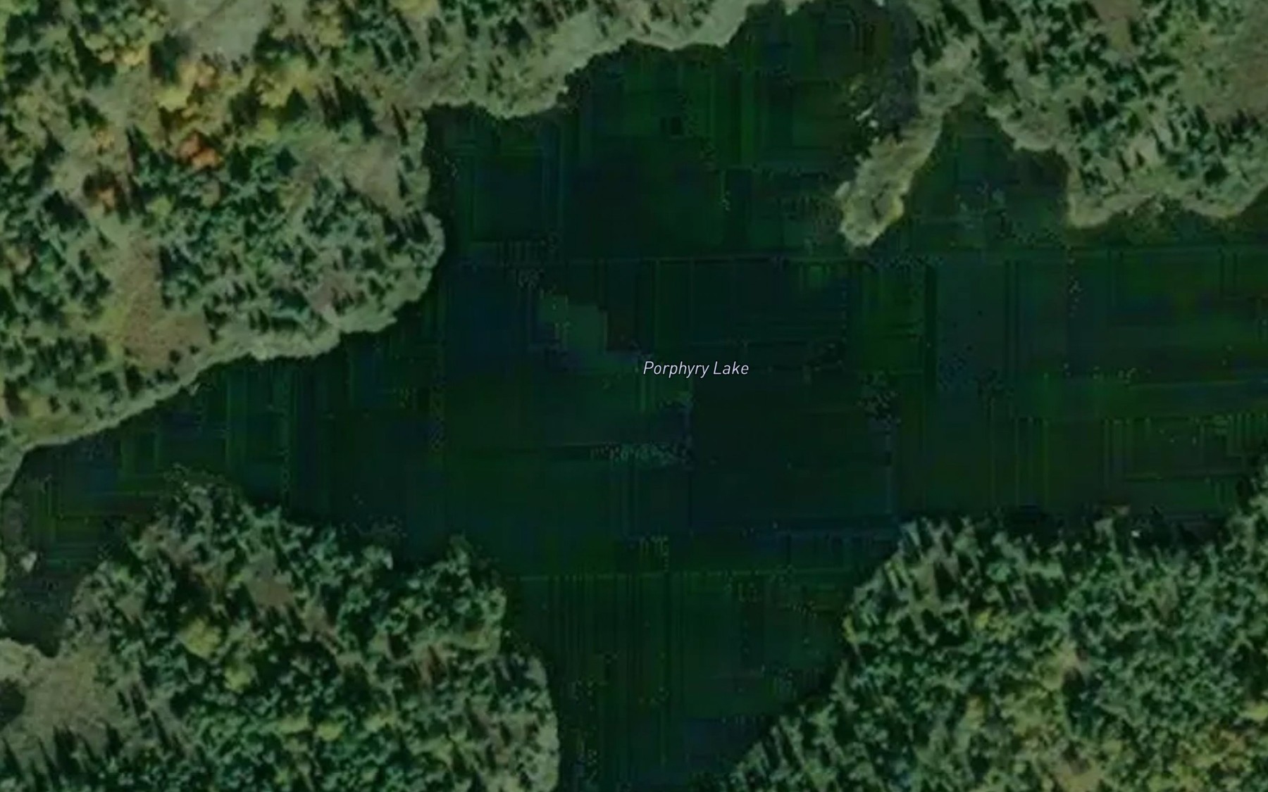 Satellite map of the Porphyry Lake
