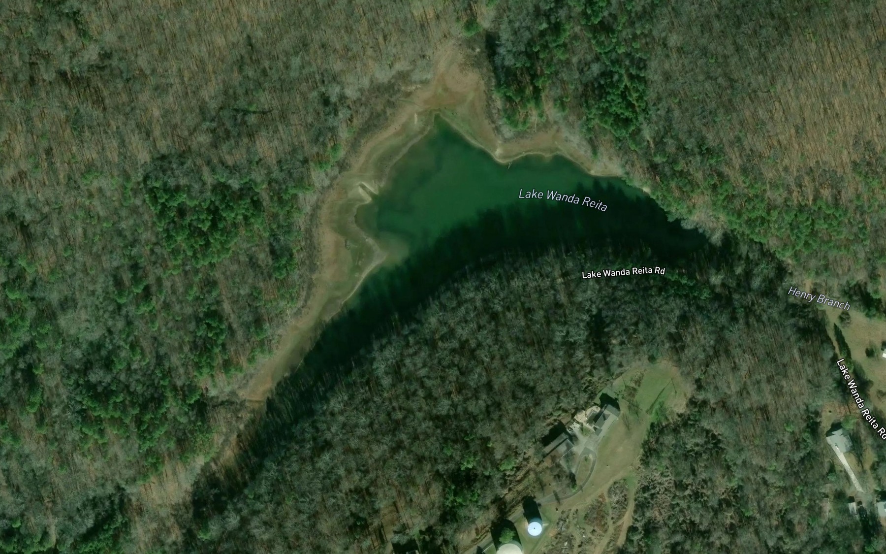 Satellite map of the Lake Wanda Reita