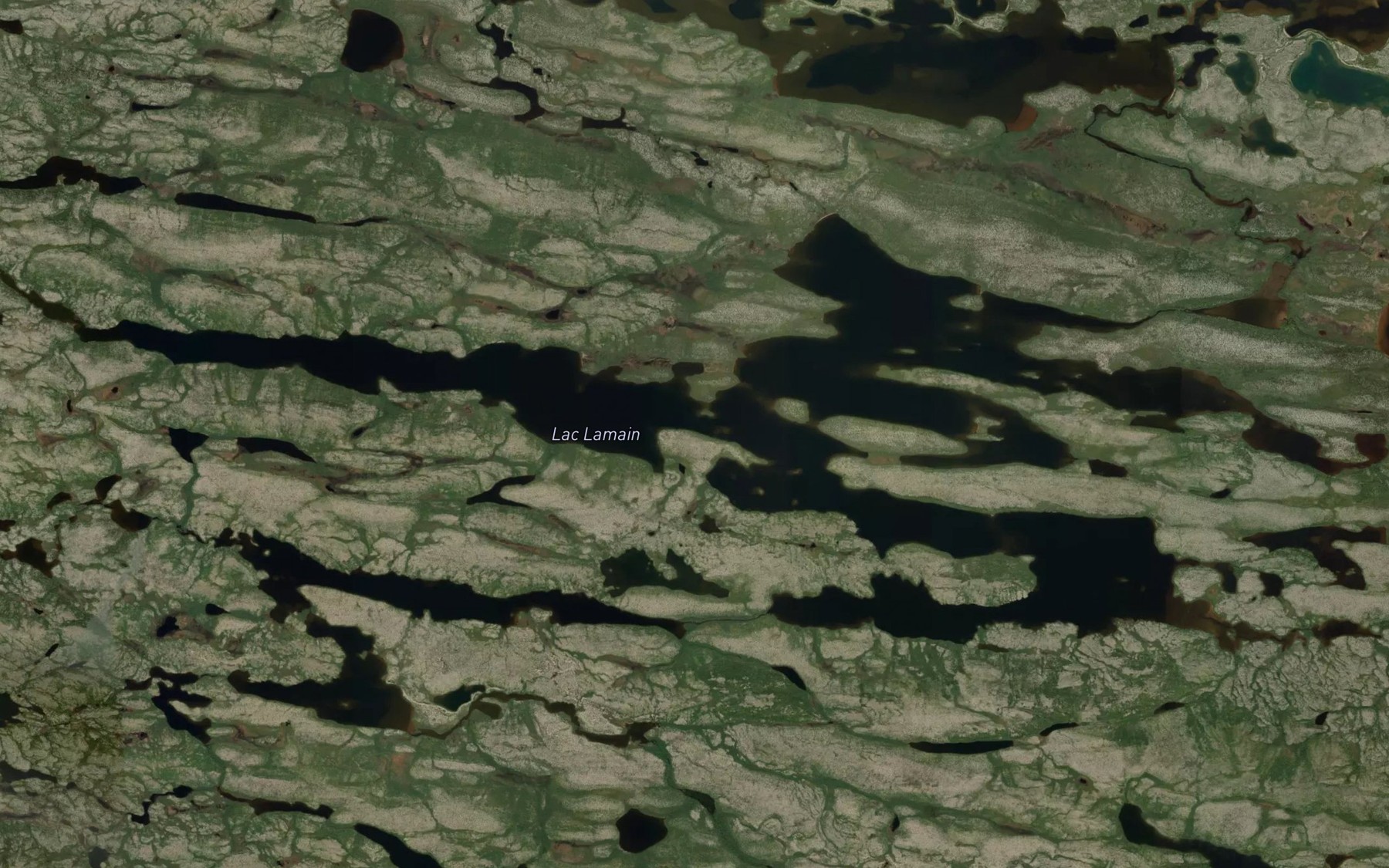 Satellite map of the Lac Lamain
