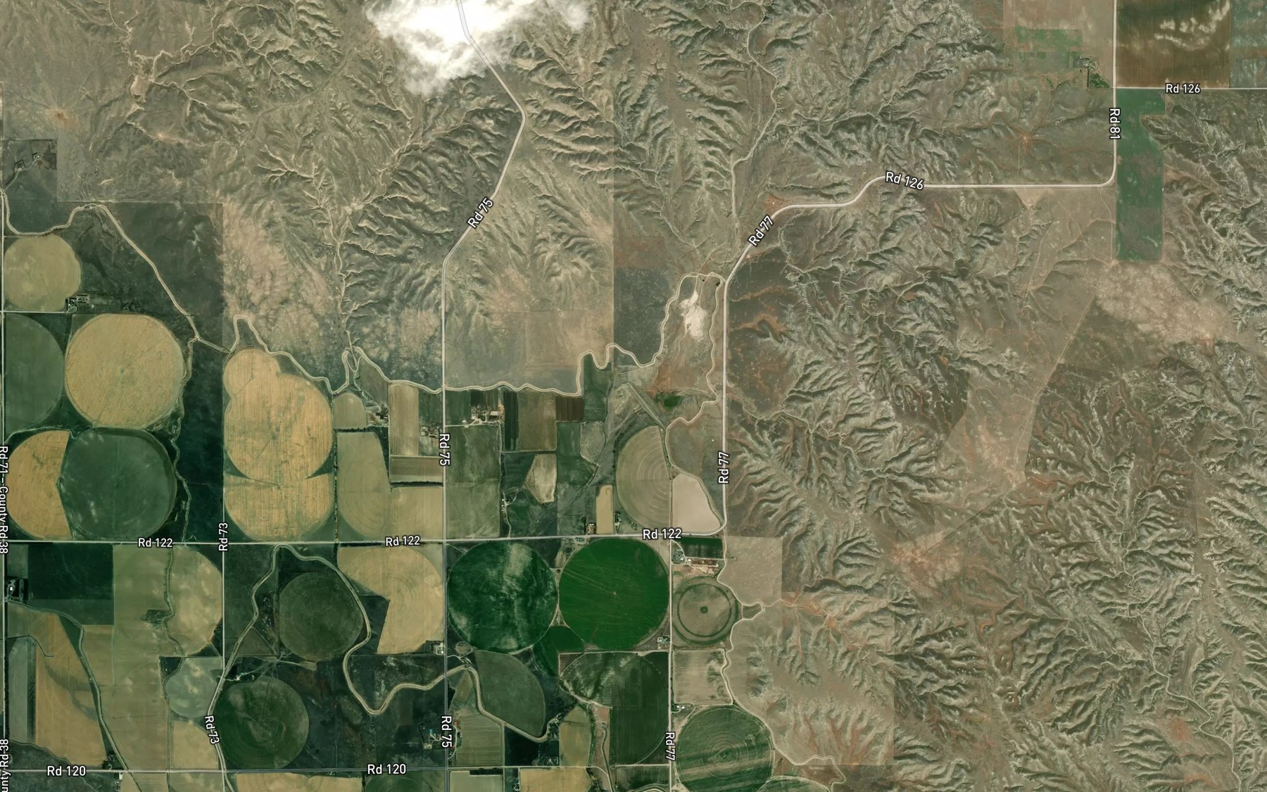 Satellite map of the Wildhorse Reservoir 9-A