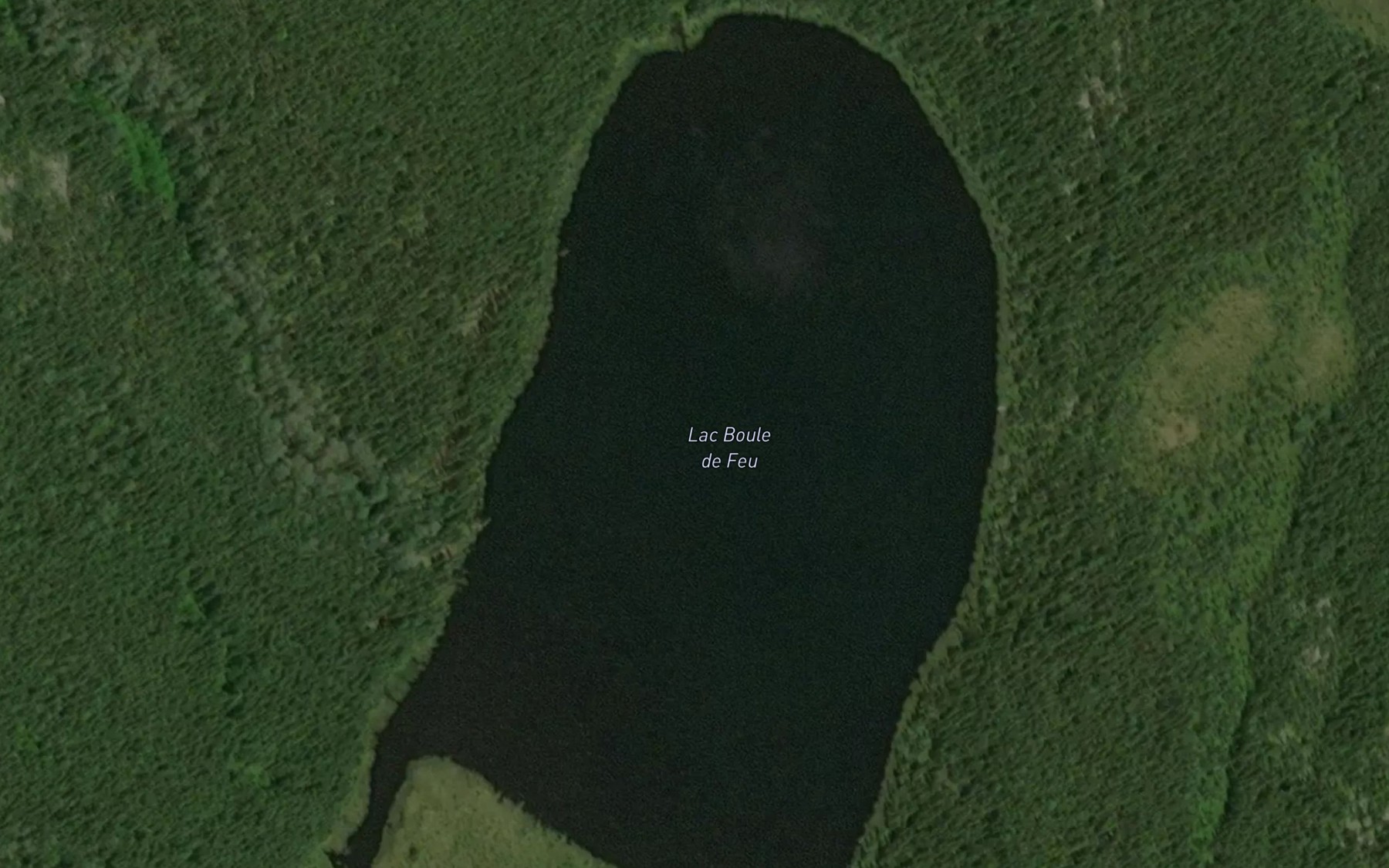 Satellite map of the Lac Boule de Feu