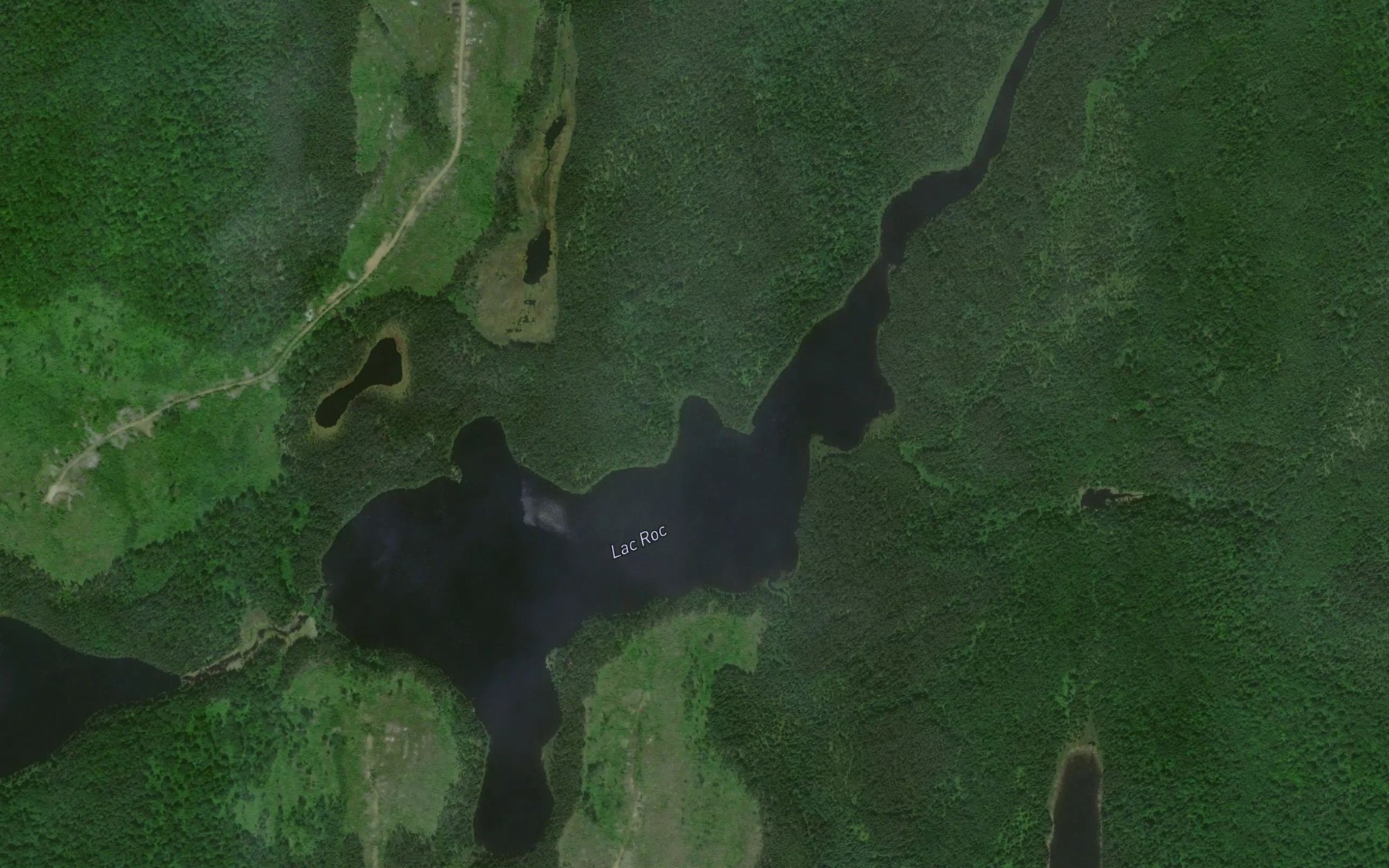 Satellite map of the Lac Roc