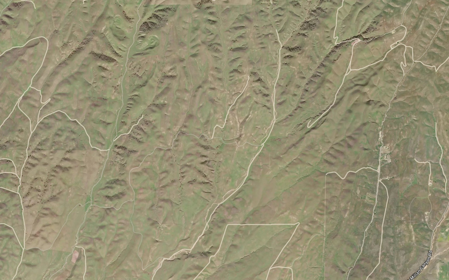 Satellite map of the West Tuley Springs