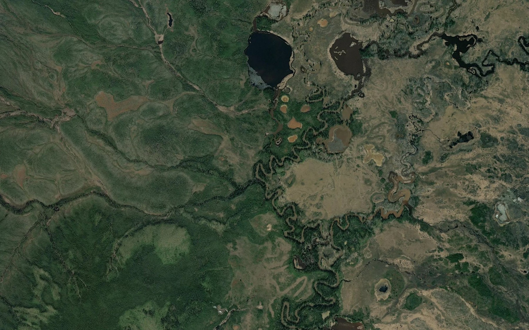 Satellite map of the Twin Creek