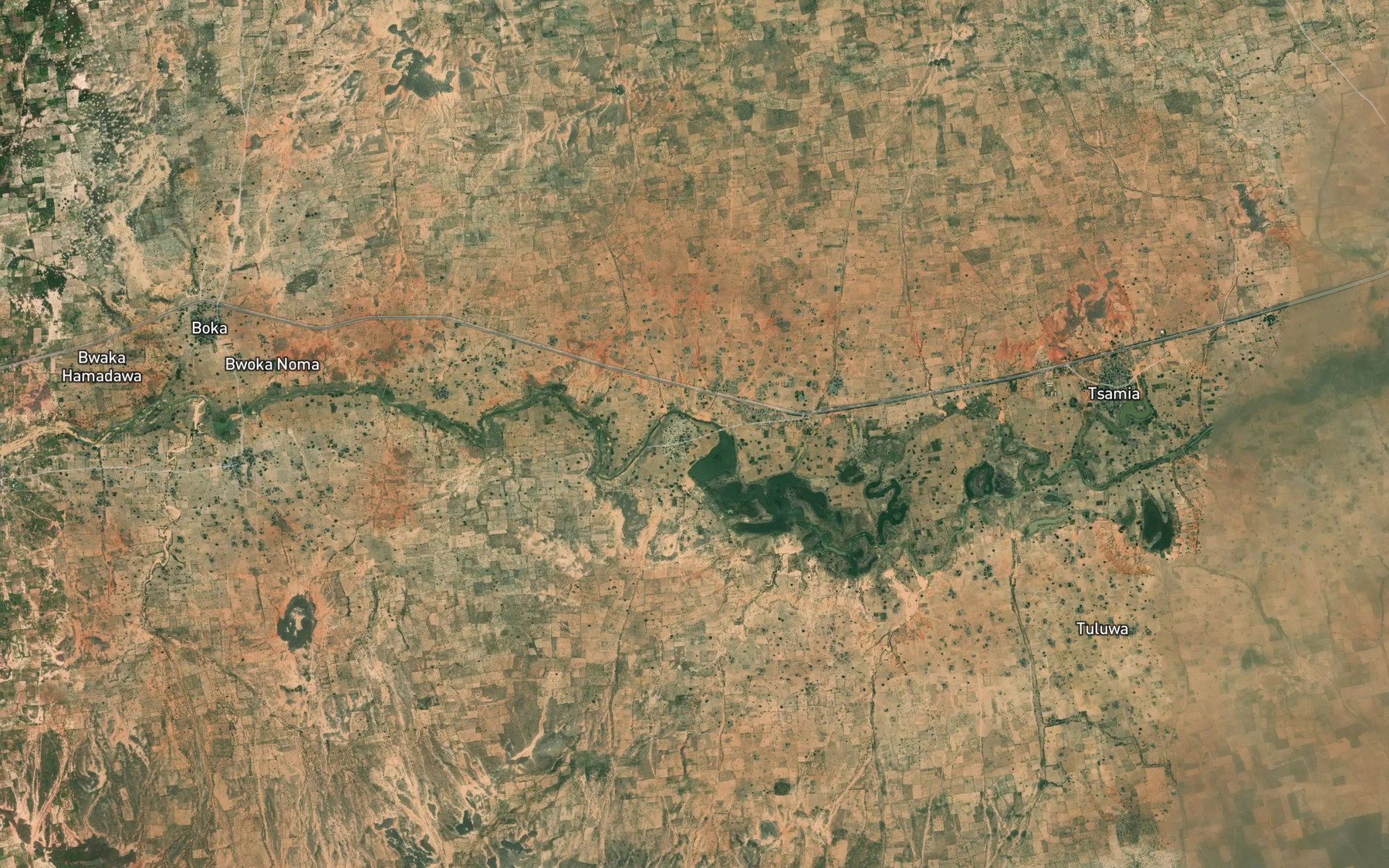 Satellite map of the Kagatakowa
