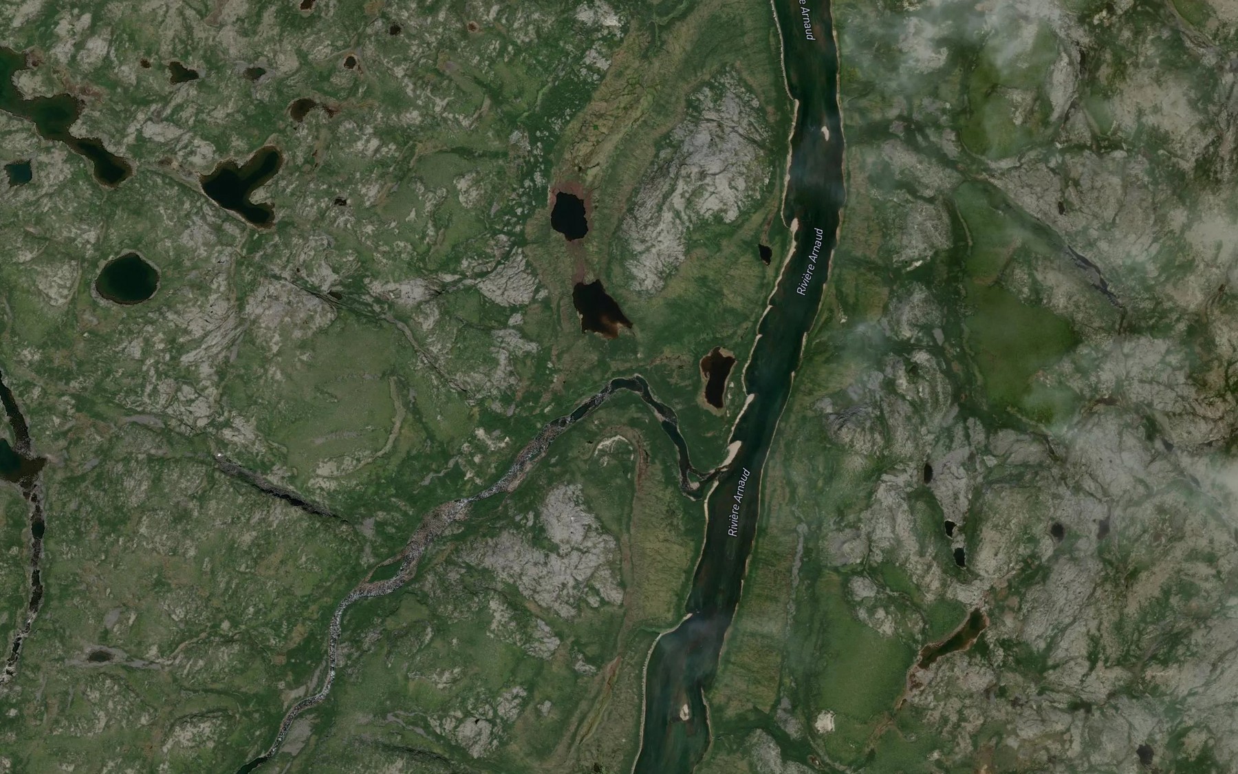 Satellite map of the Riviere Tukimurtuk