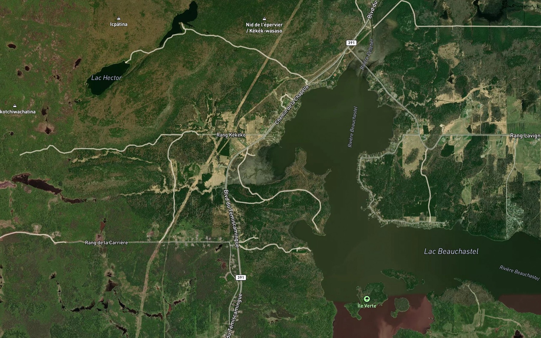 Satellite map of the Ruisseau Grance