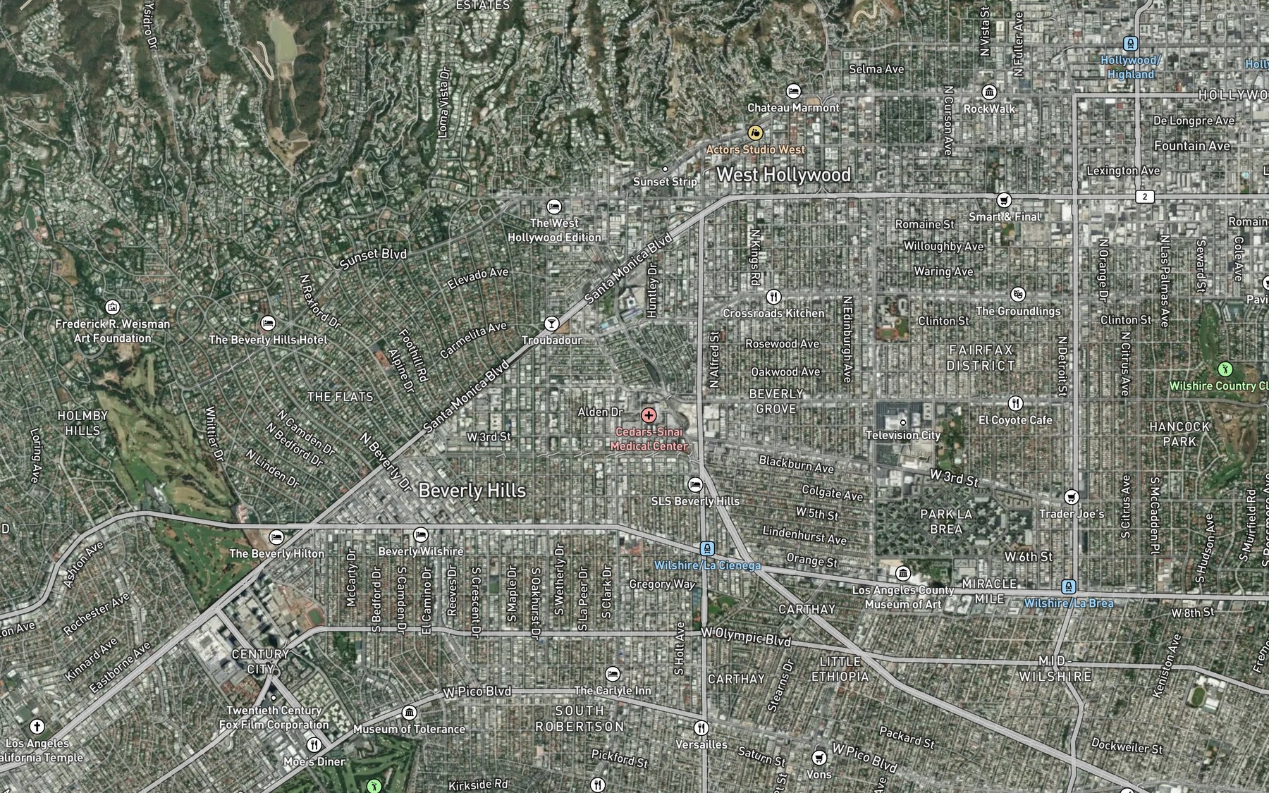 Satellite map of the Atrium Building