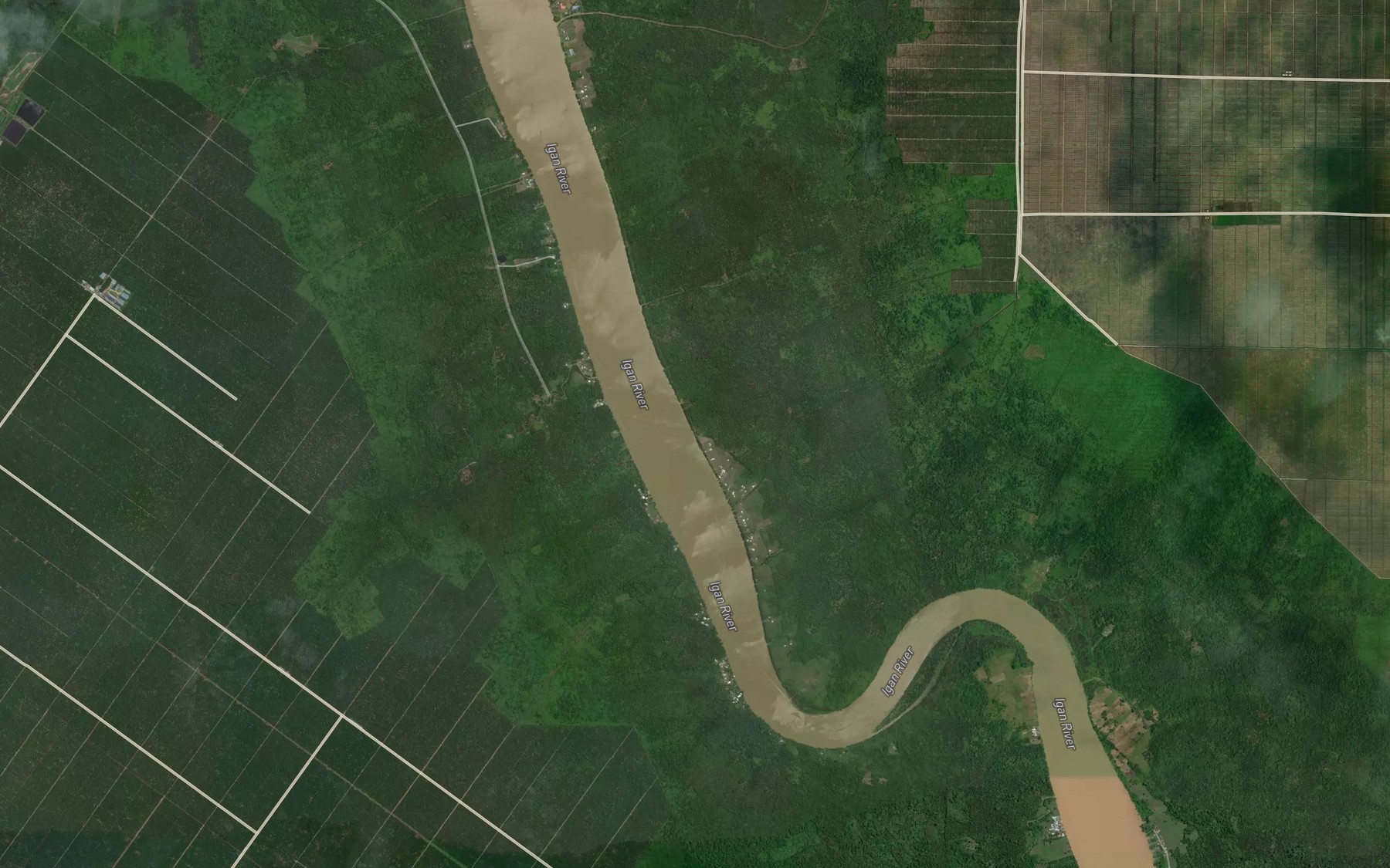 Satellite map of the Sungai Sah