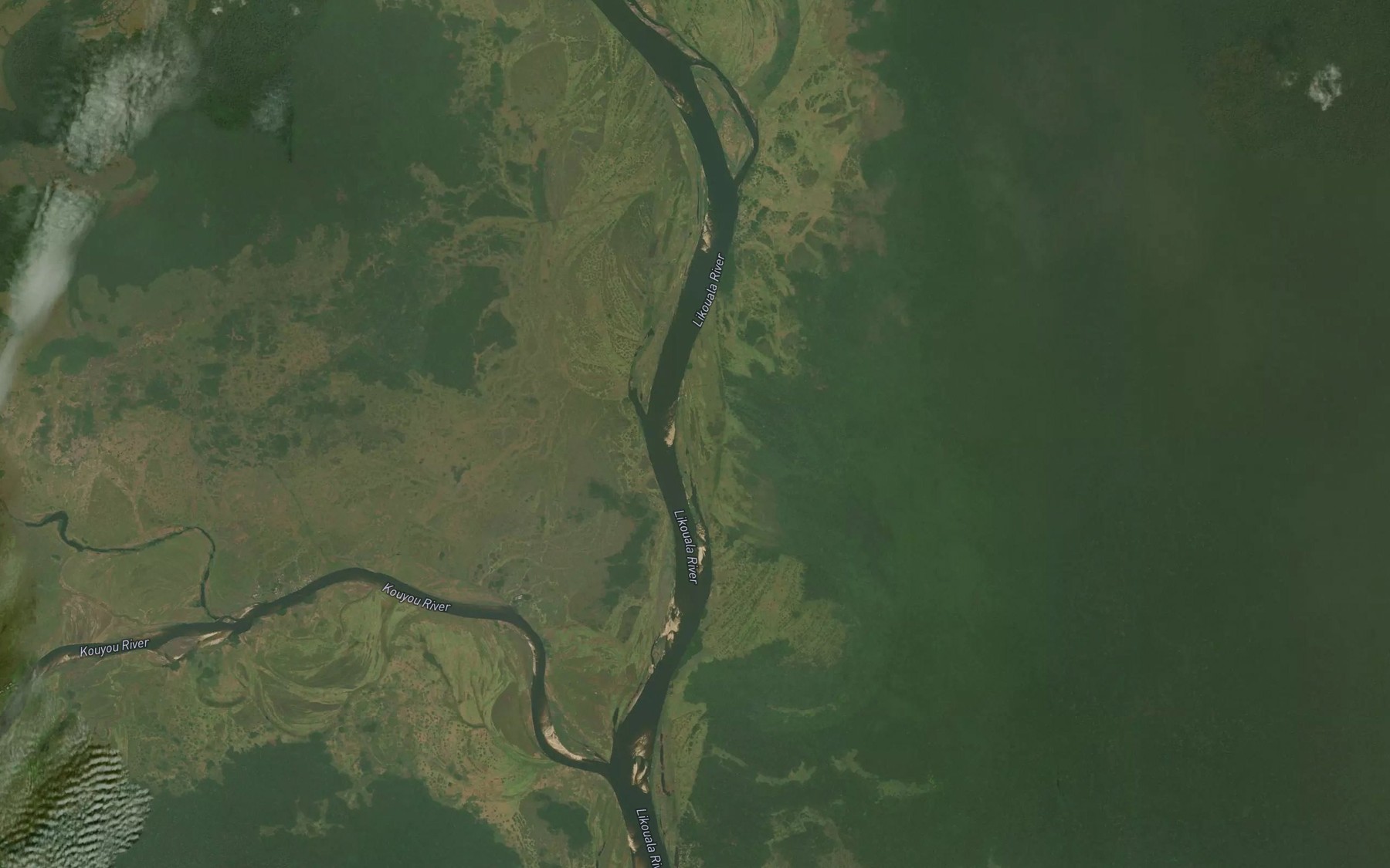 Satellite map of the Sbele