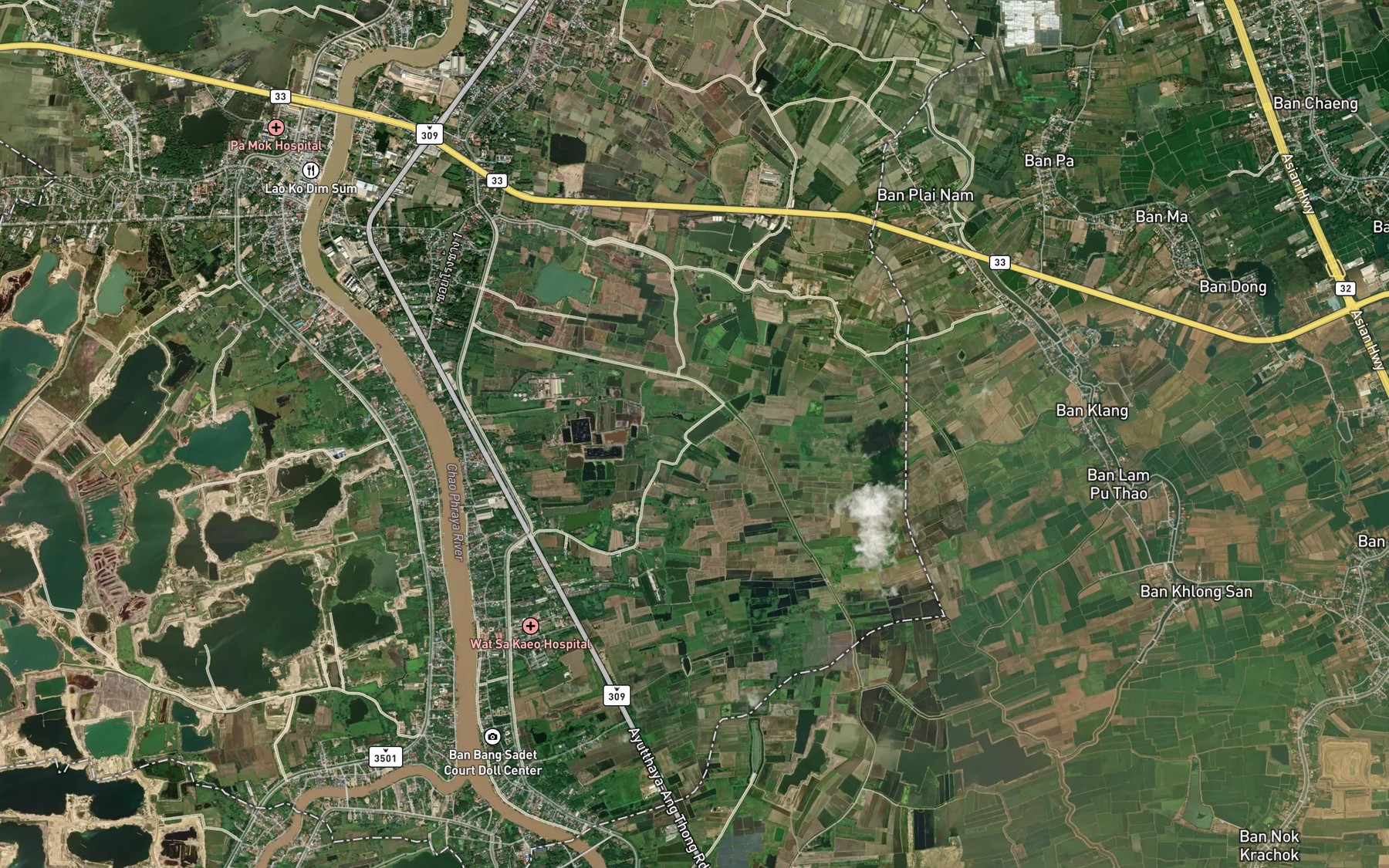 Satellite map of the Nong Khamoi