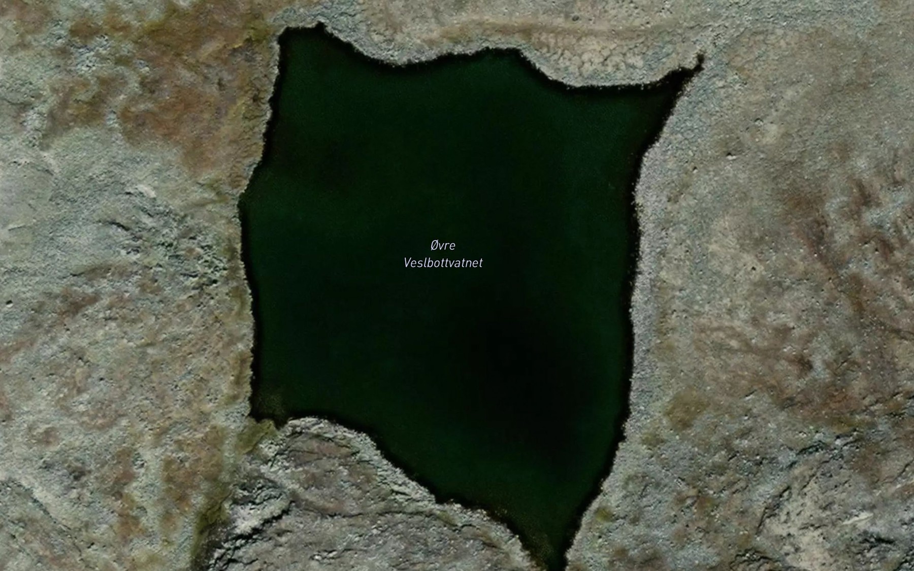 Satellite map of the Veslbottvatnet,ovre