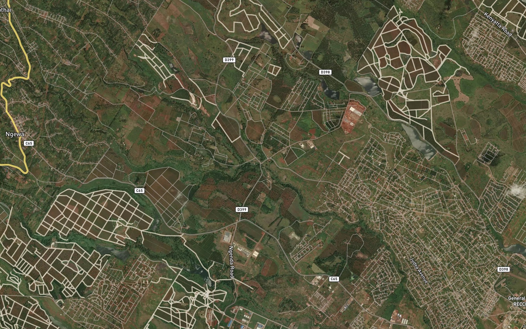 Satellite map of the Komathi