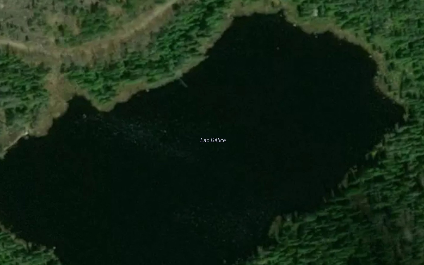Satellite map of the Lac Delice