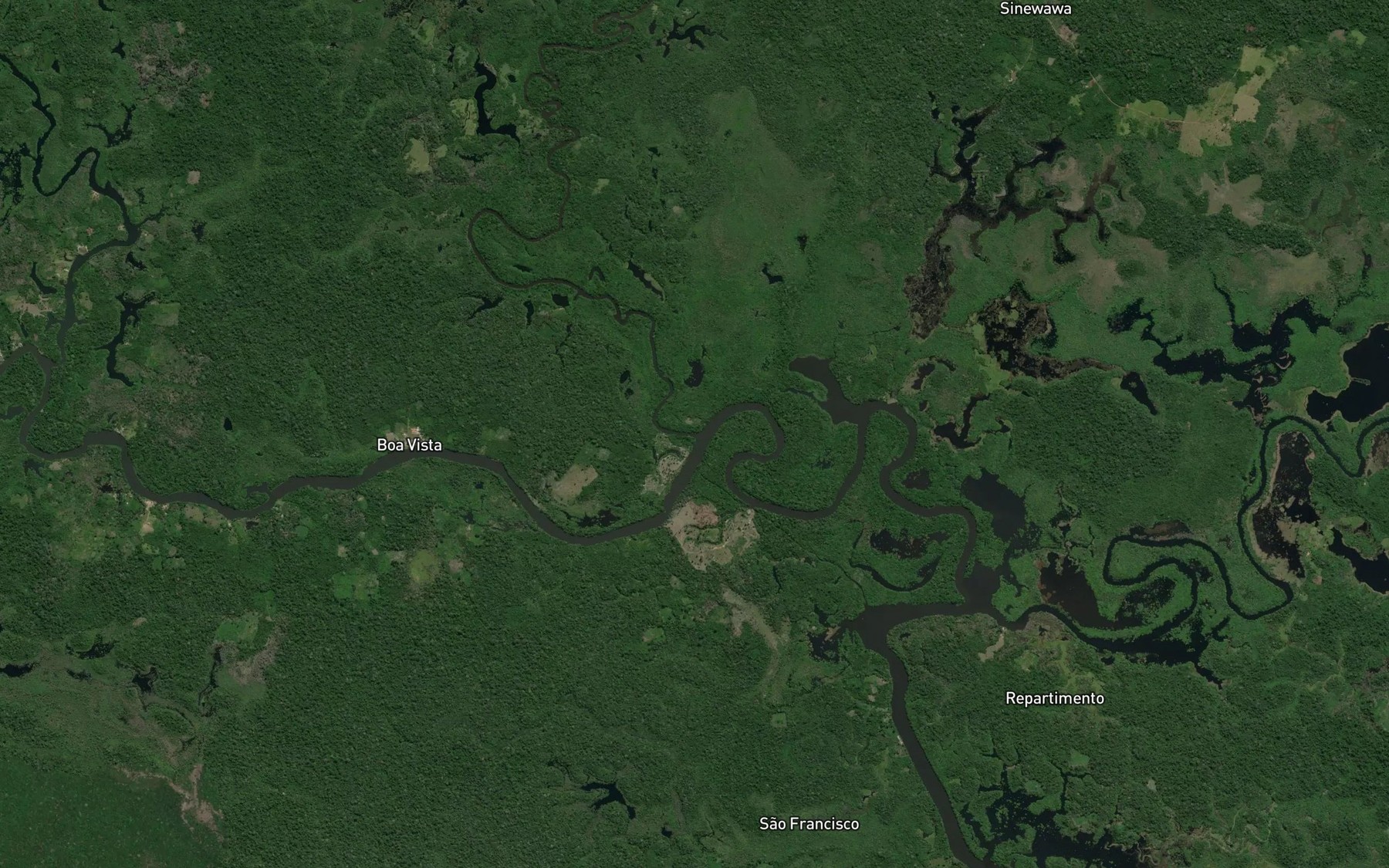 Satellite map of the Igarape Ariramba