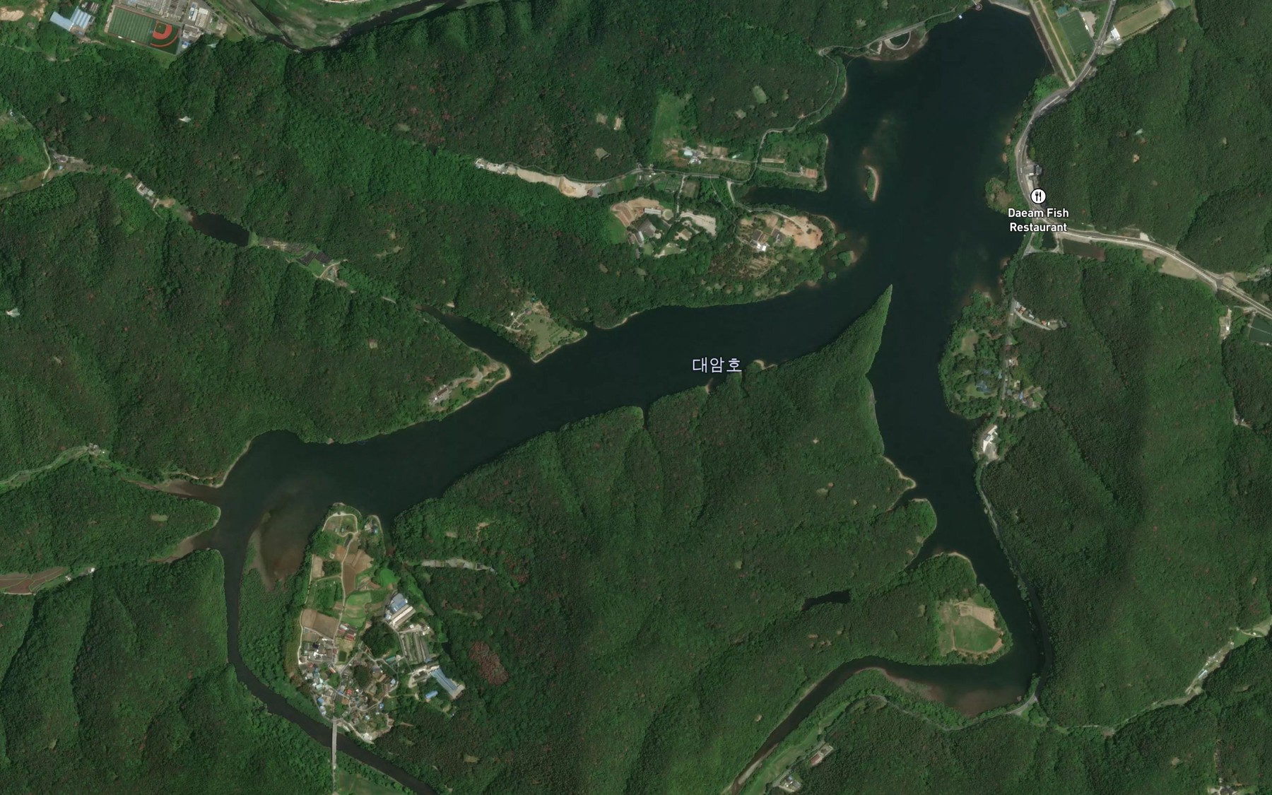 Satellite map of the Daeamho