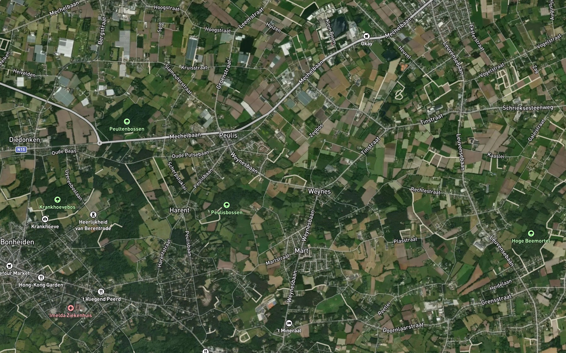 Satellite map of the Rehagenbeek
