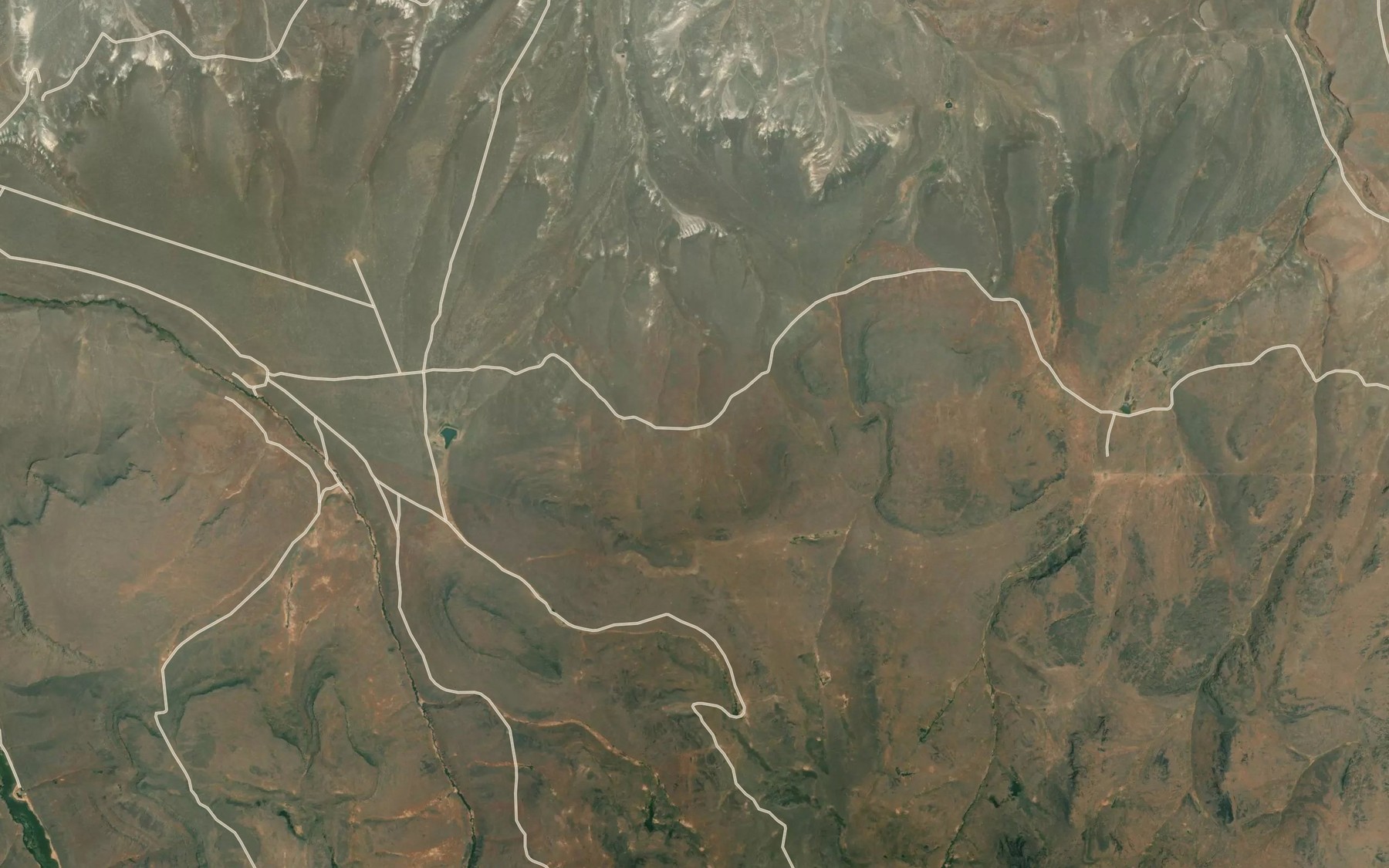 Satellite map of the Stewart Reservoir Number 2