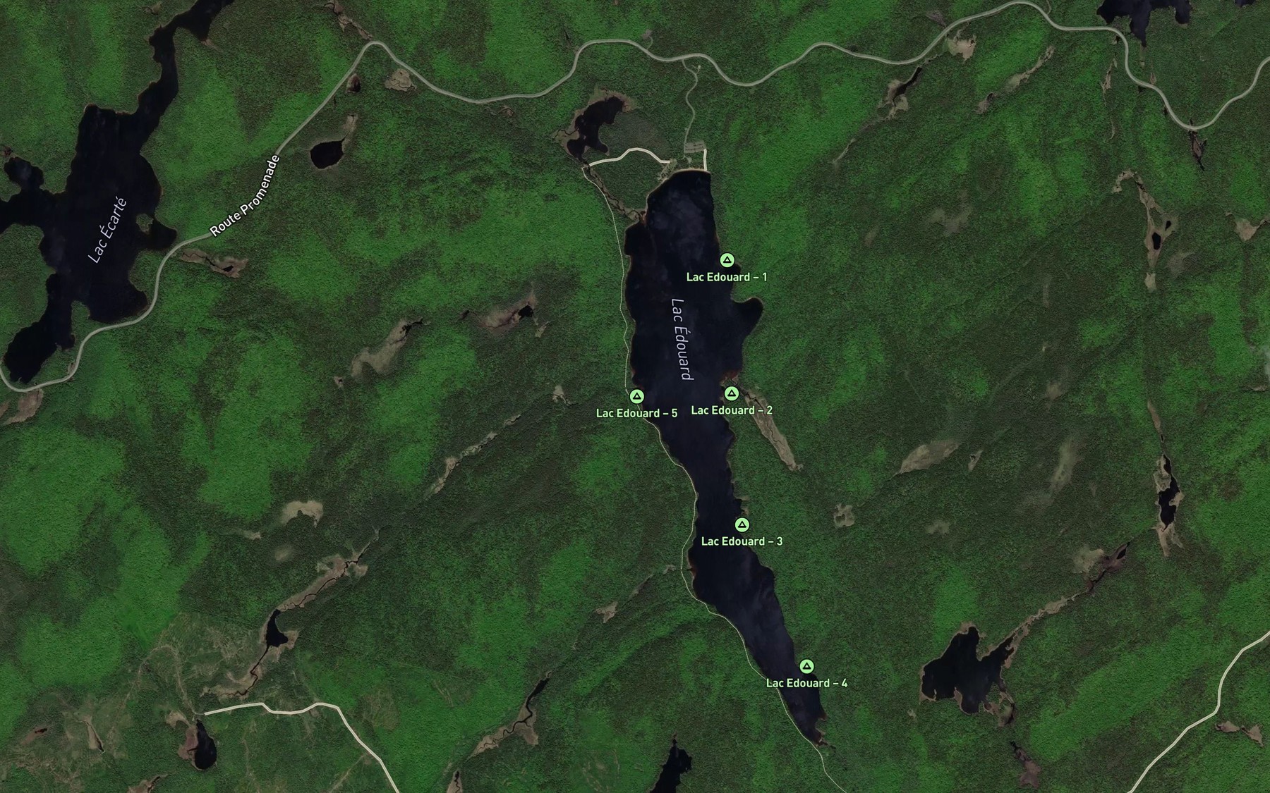 Satellite map of the Ruisseau Marchand