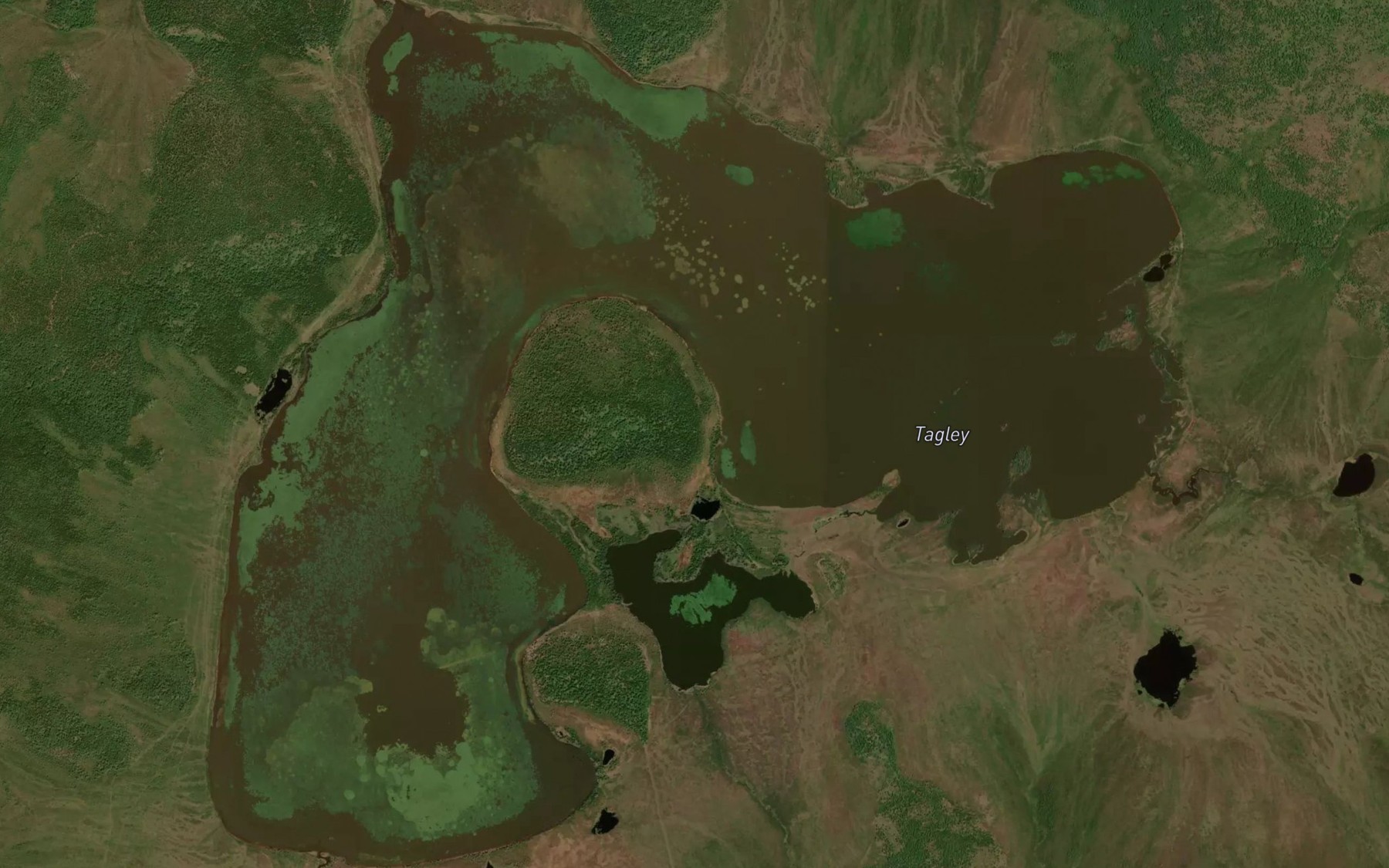 Satellite map of the Ozero Tagley
