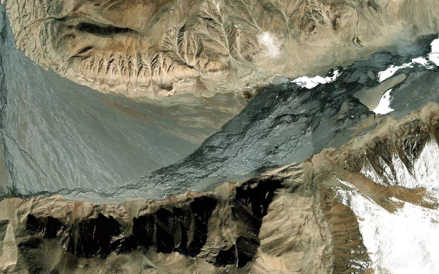 Satellite map of the Kok-Chukur