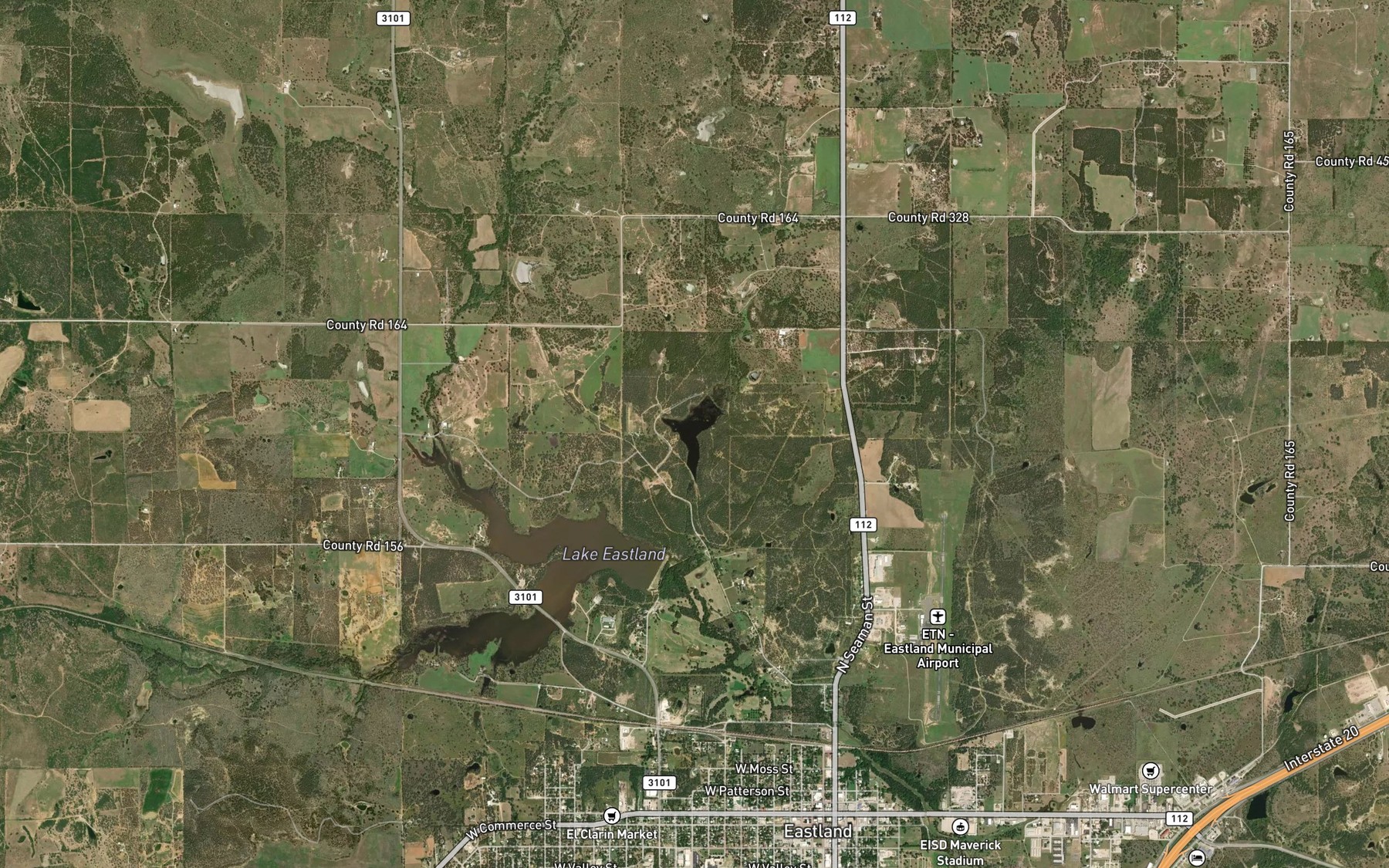Satellite map of the Ringling Lake