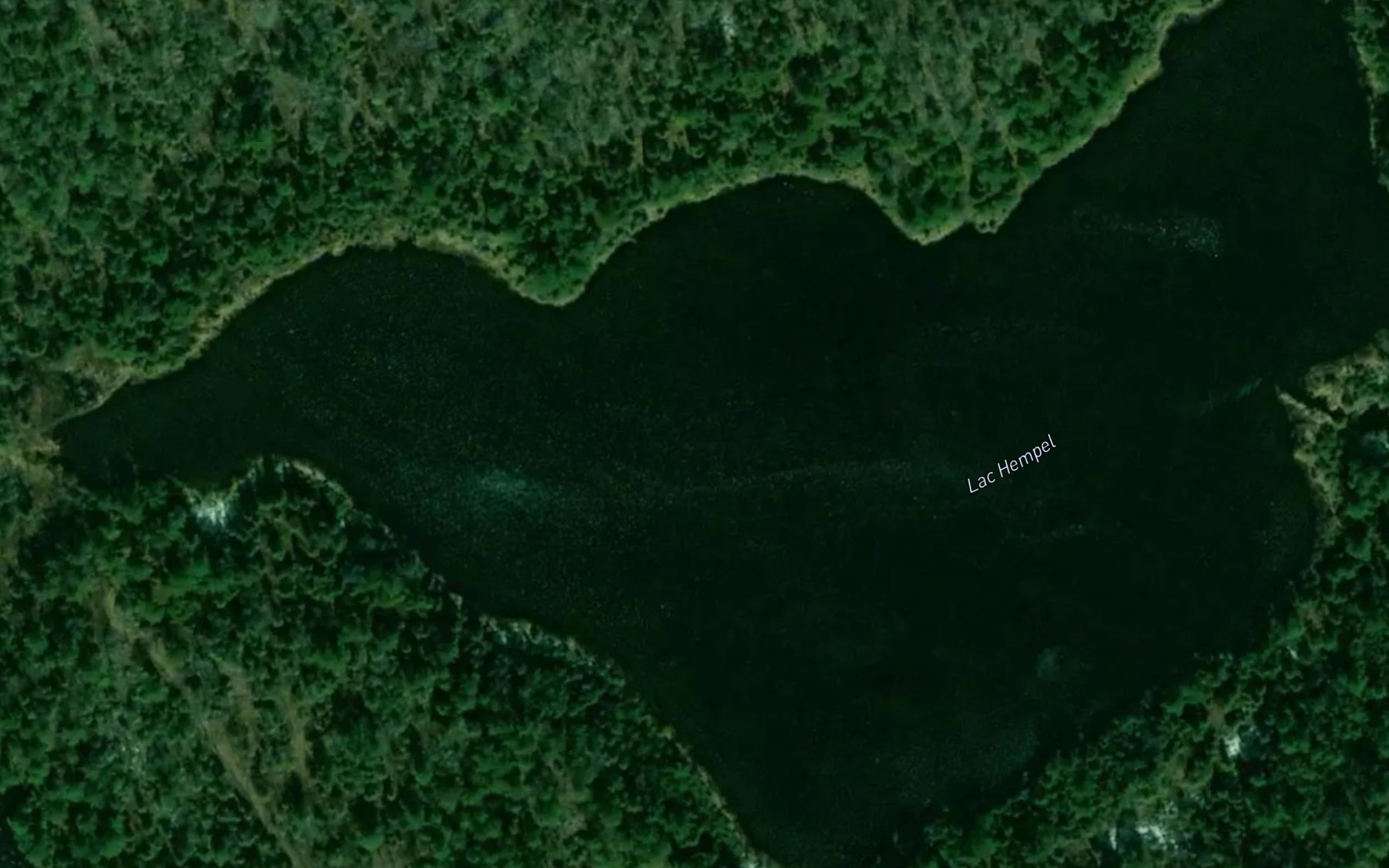 Satellite map of the Lac Hempel