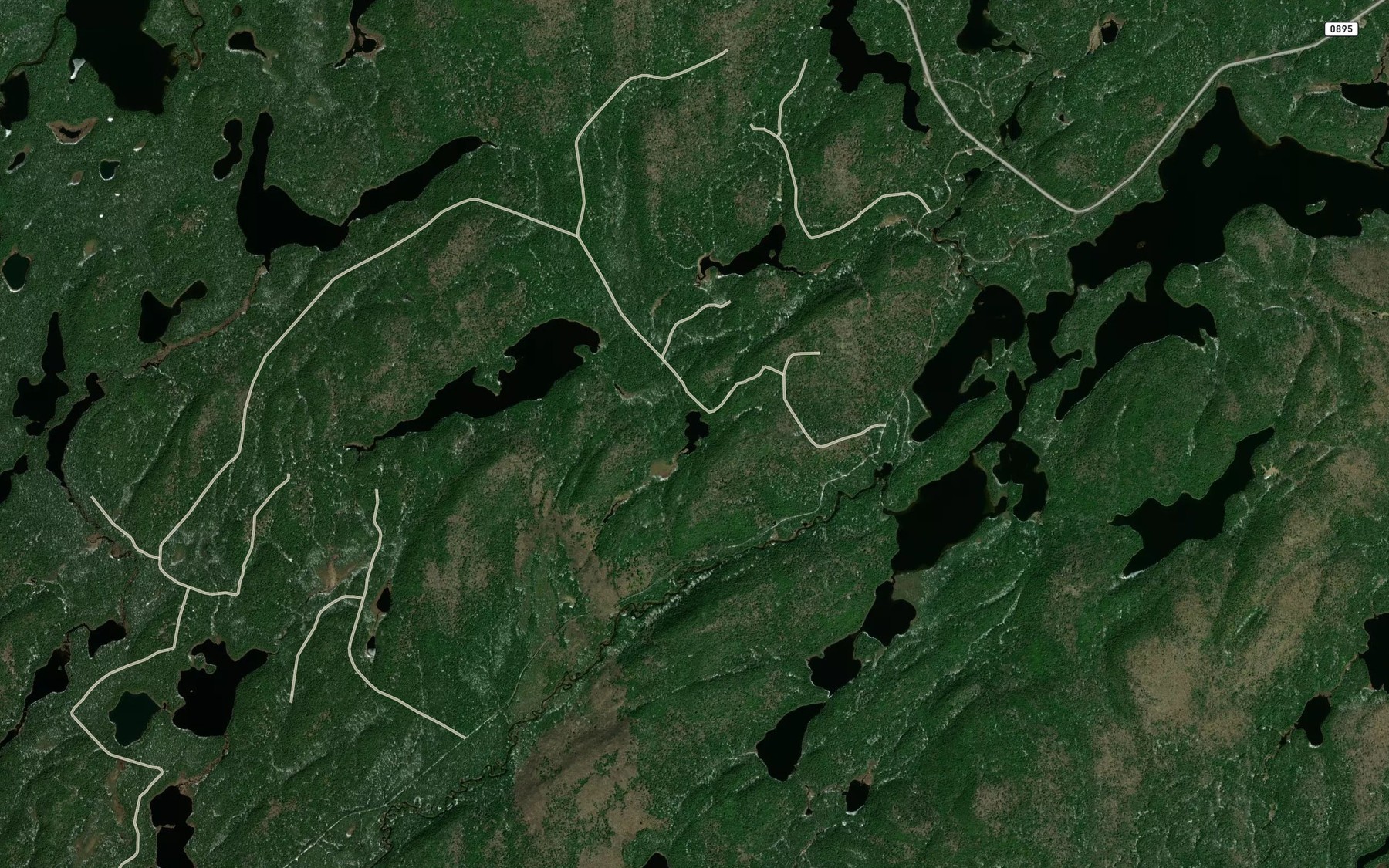 Satellite map of the Lac Germon