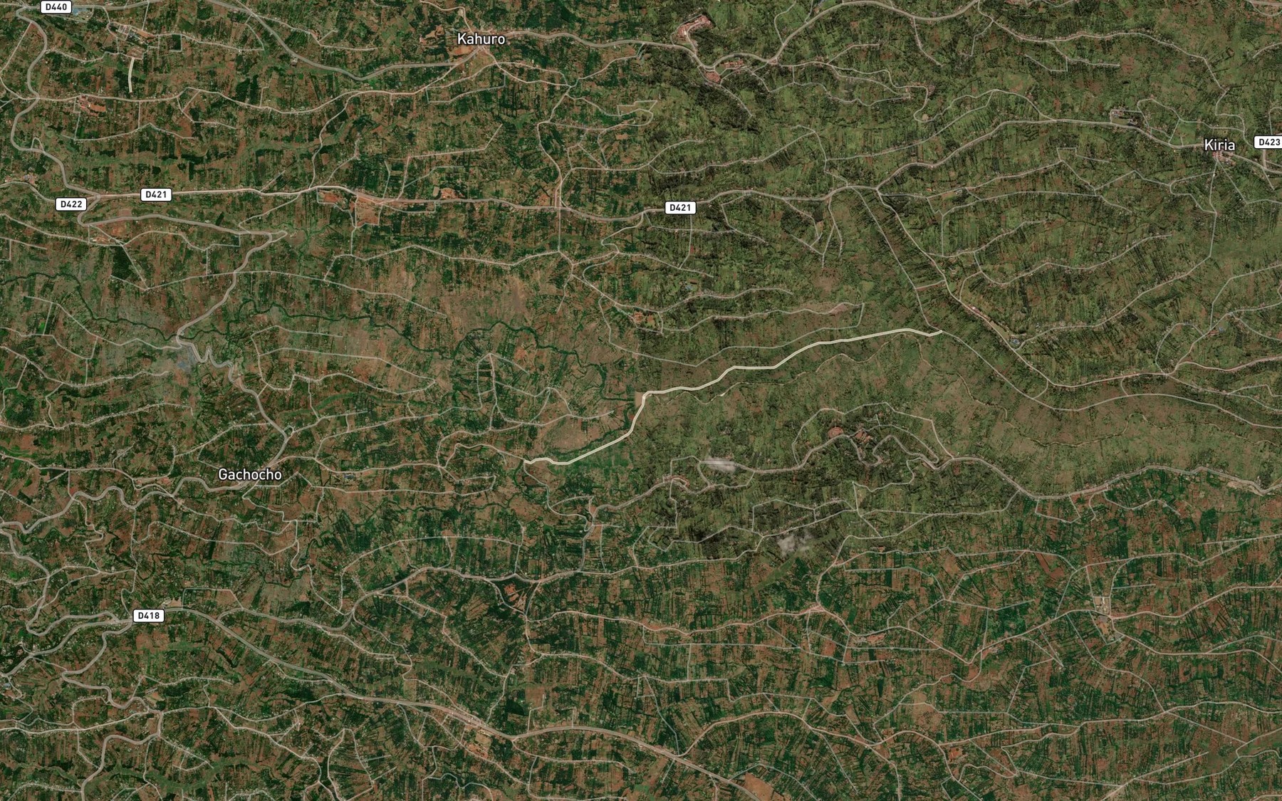 Satellite map of the Irati