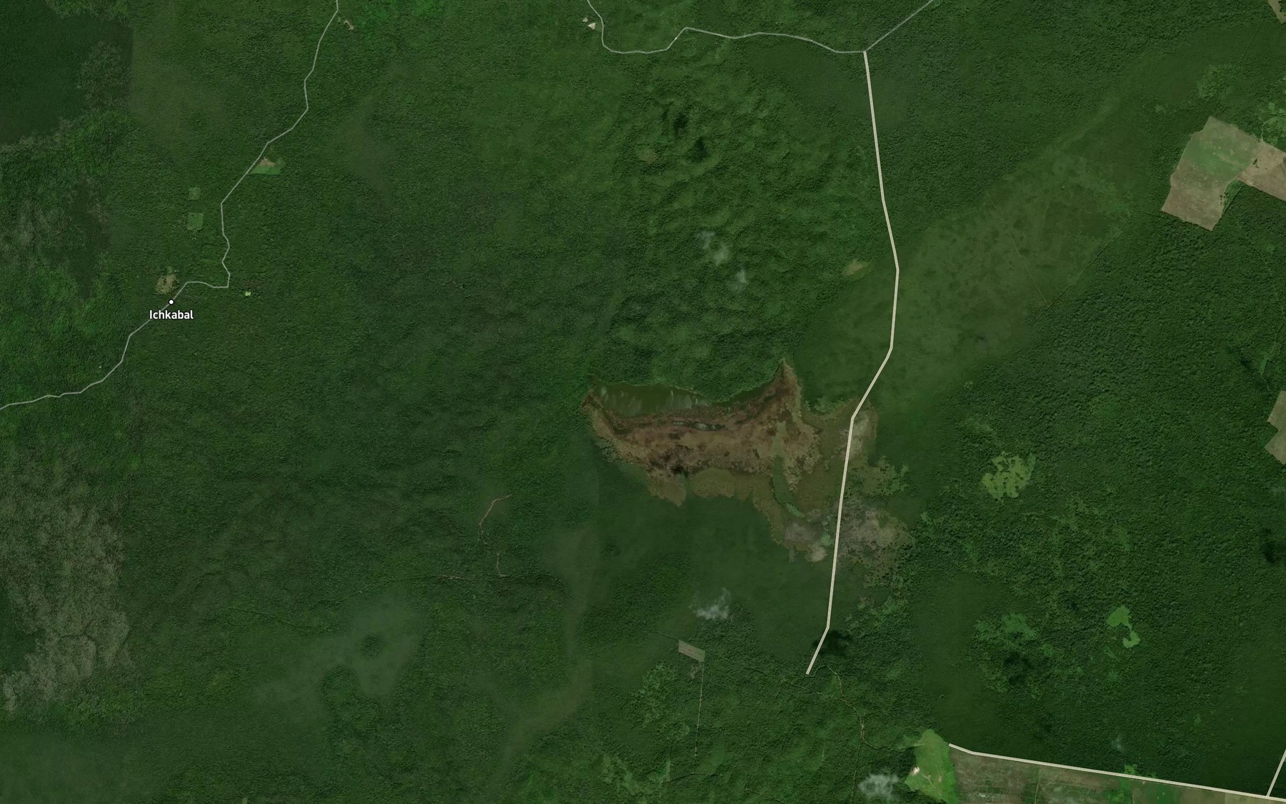 Satellite map of the Laguna San Pedro