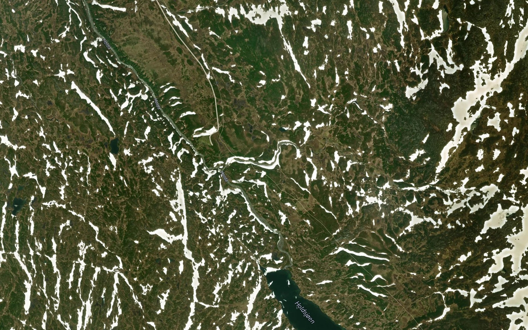 Satellite map of the Blahenbekken