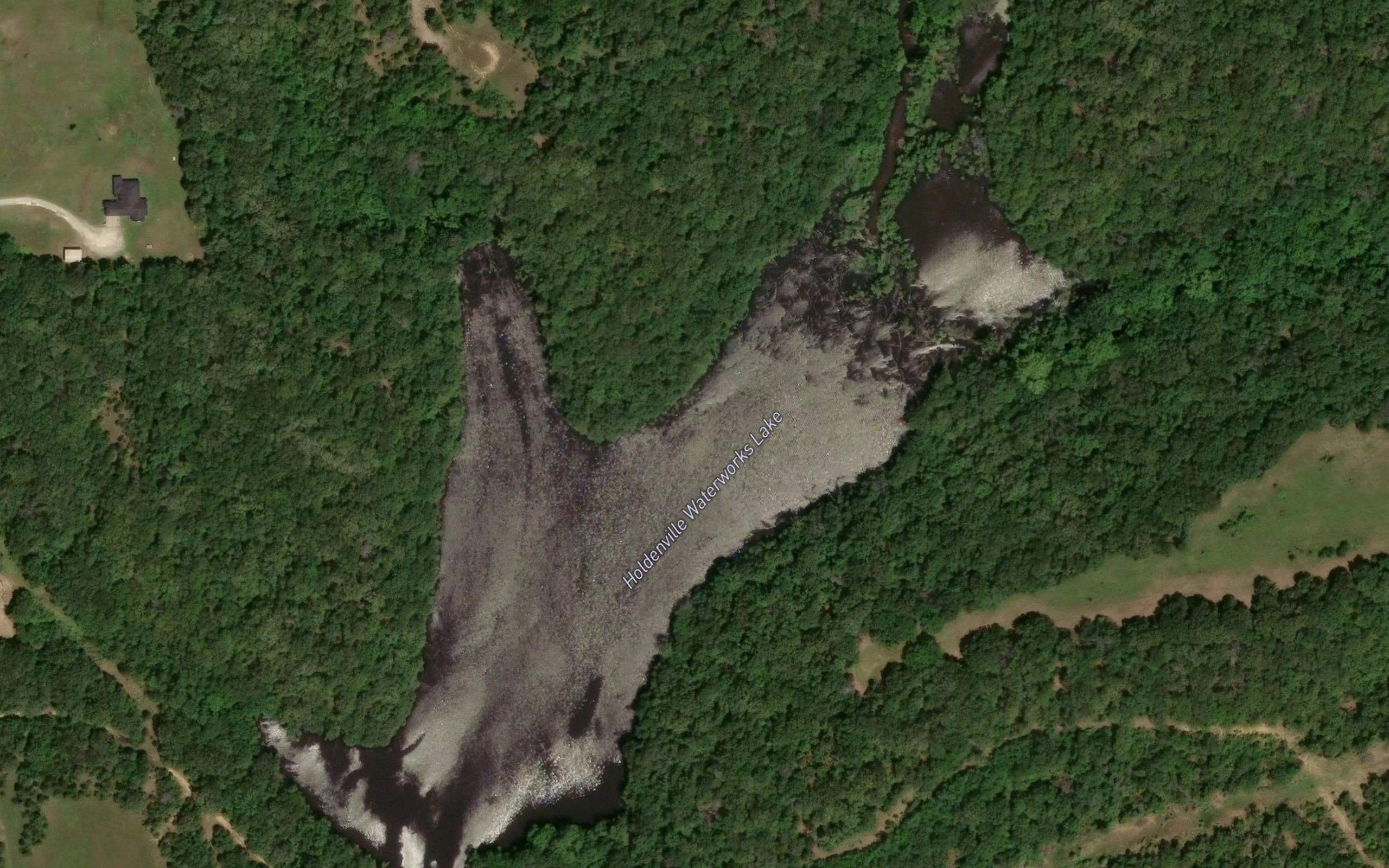 Holdenville Waterworks Lake