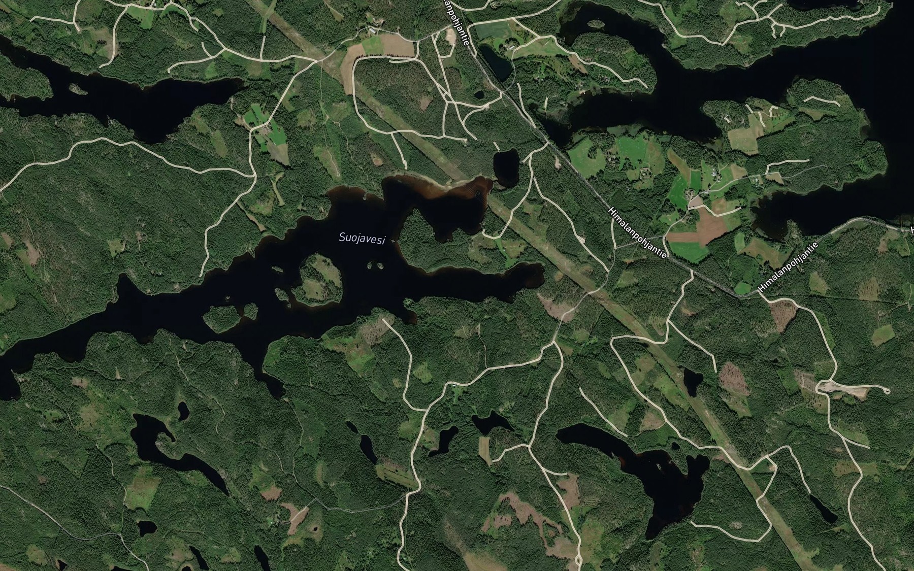 Satellite map of the Huhtilahti