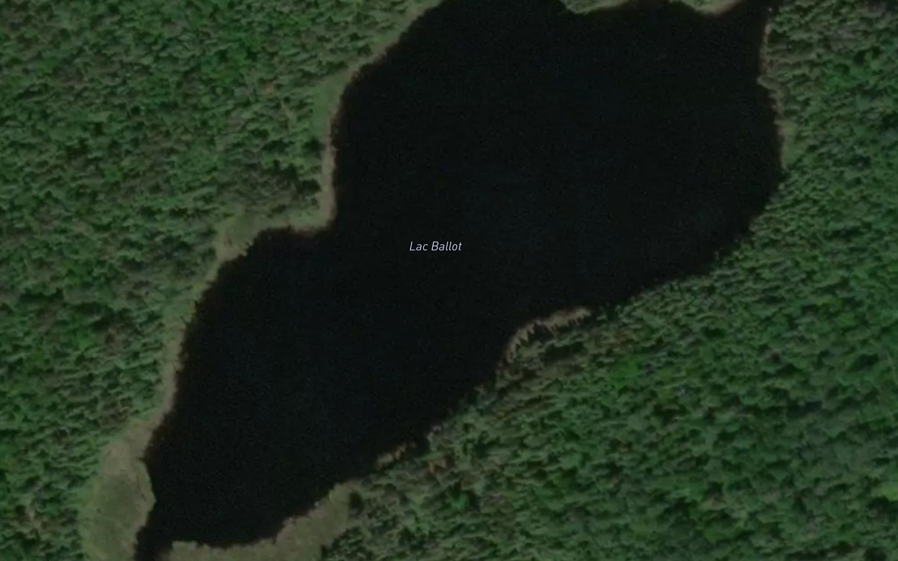 Satellite map of the Lac Ballot