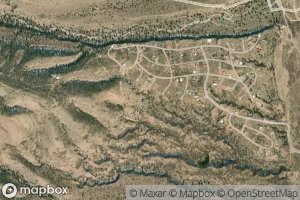 Satellite map of the Canada La Burra