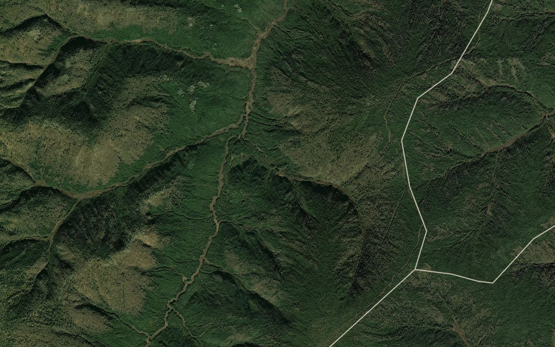 Satellite map of the Granite Creek