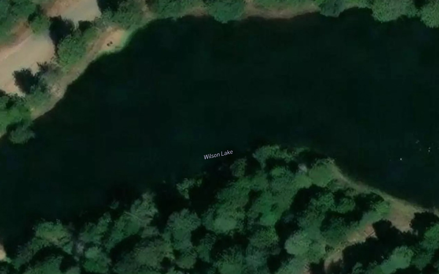 Satellite map of the Wilson Lake