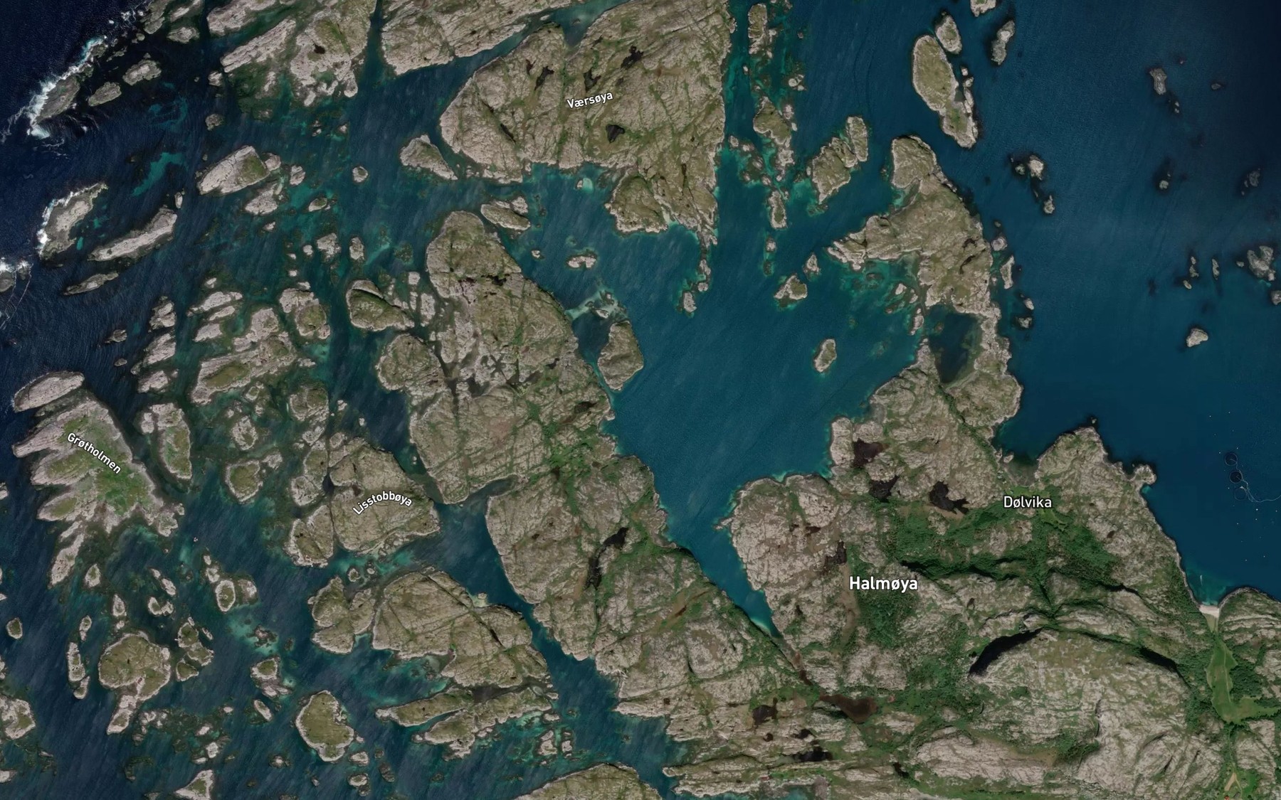 Satellite map of the Nygrunnen