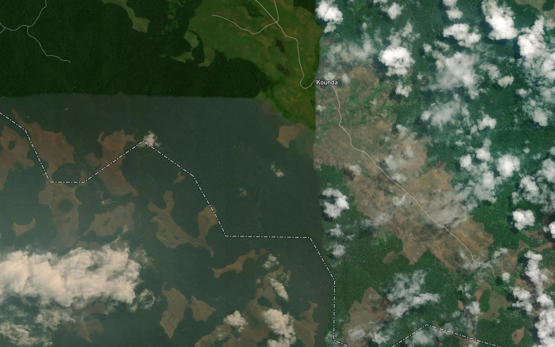 Satellite map of the Madiadia