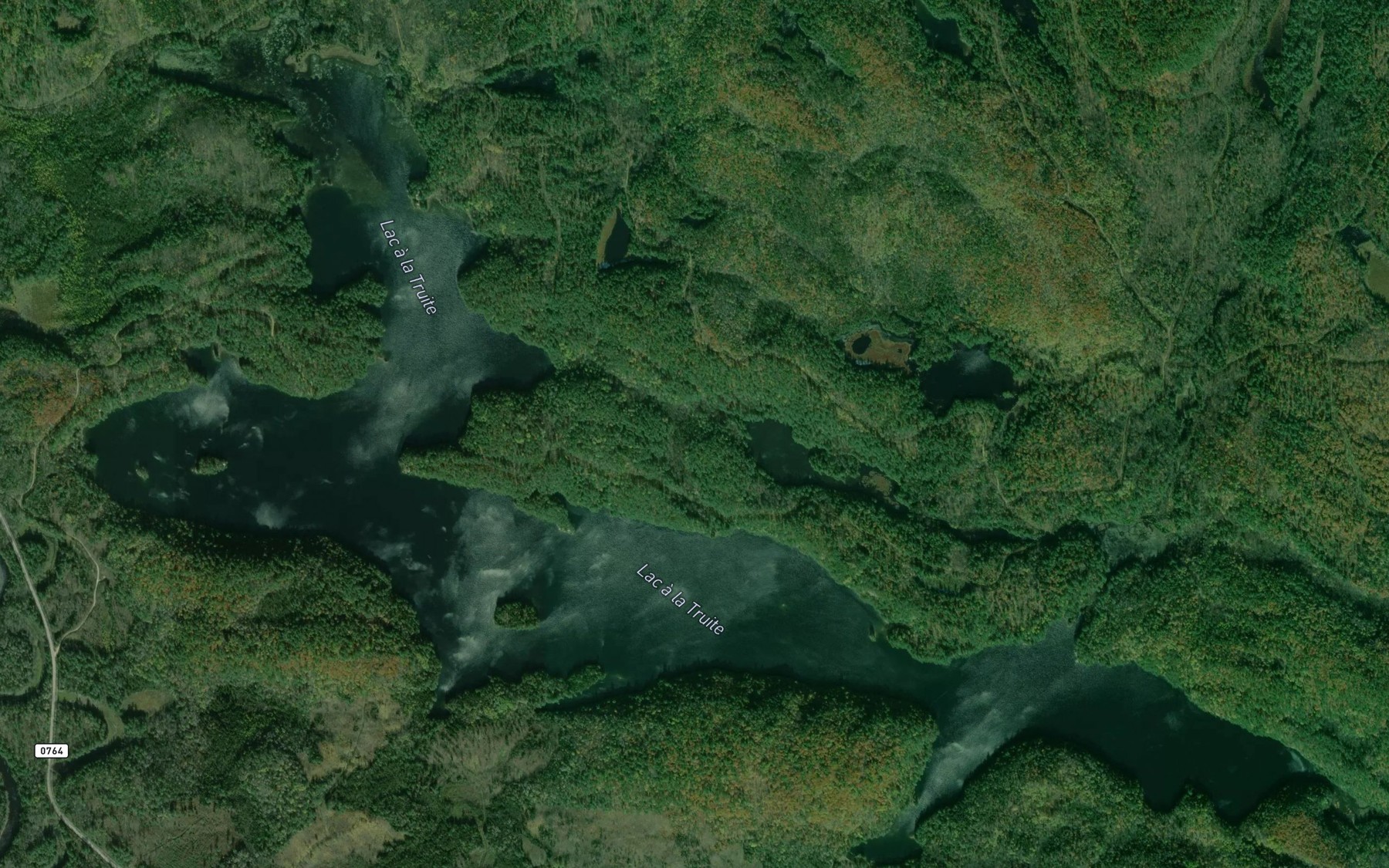Satellite map of the Lac a la Truite
