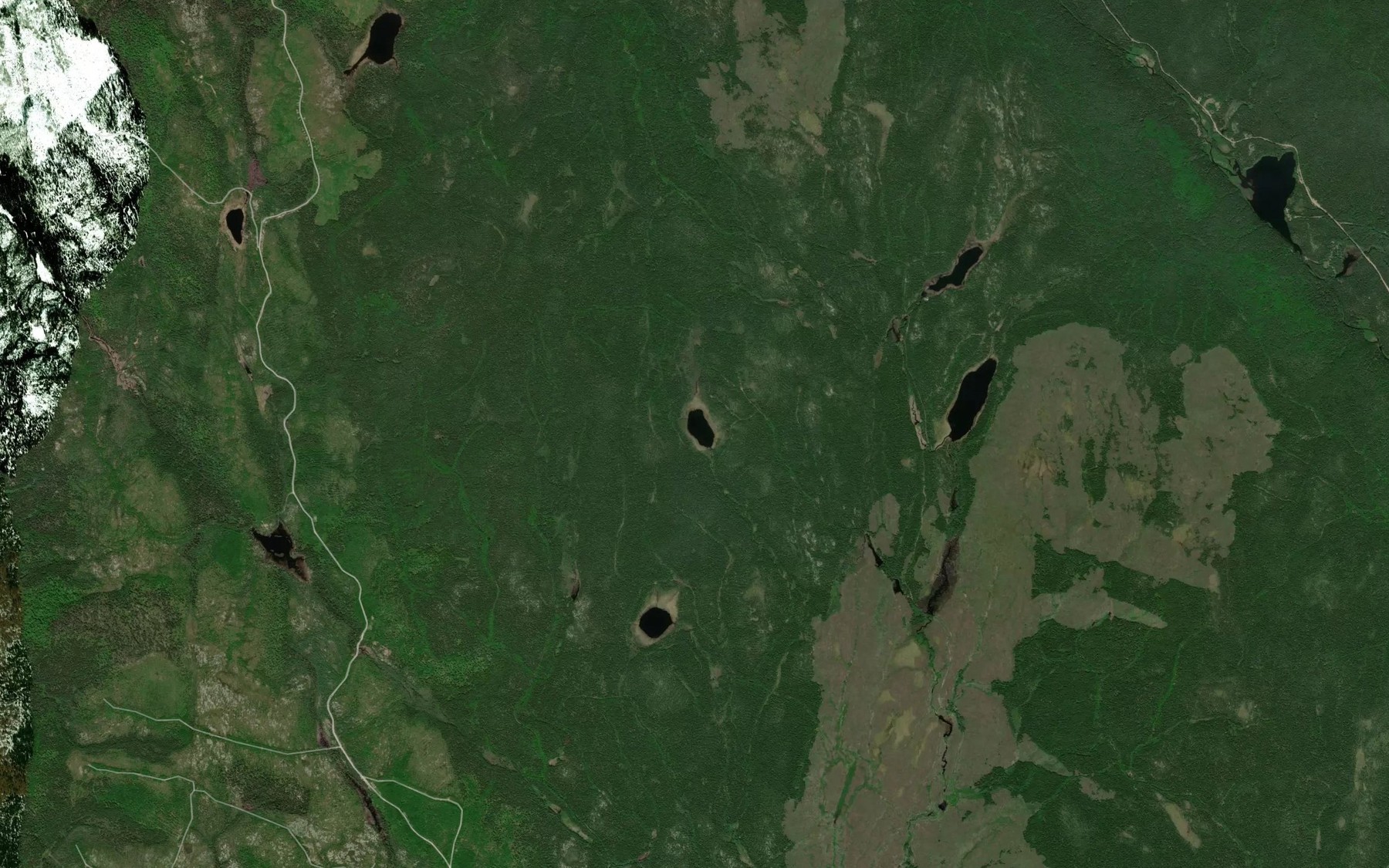 Satellite map of the Lac Niaut