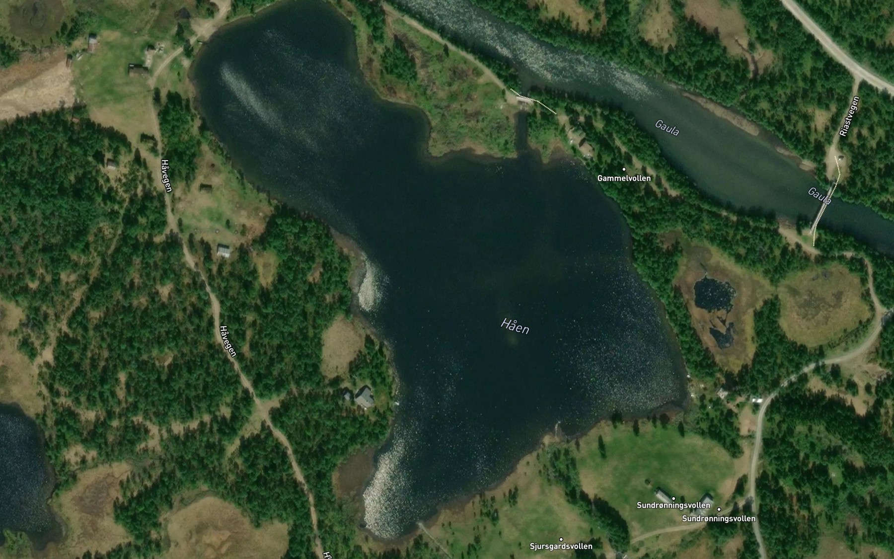 Satellite map of the Haen