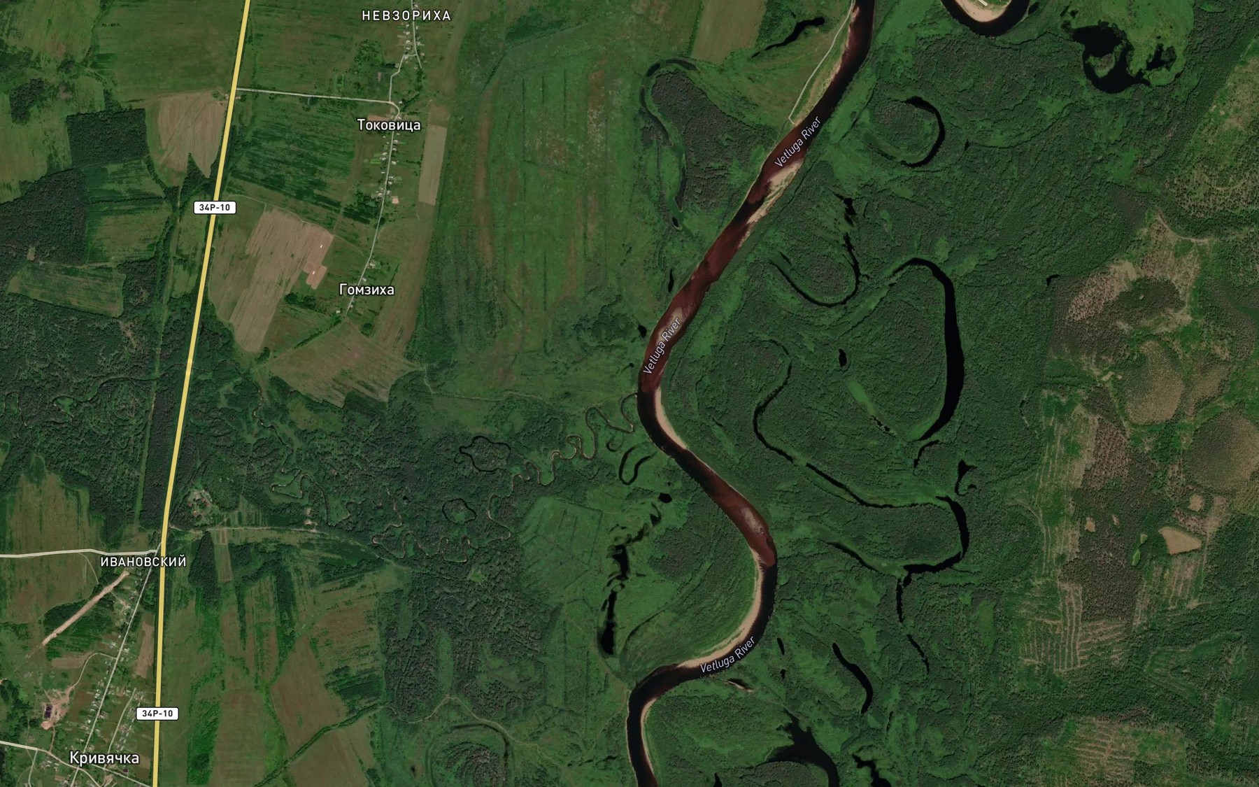Satellite map of the Shistom