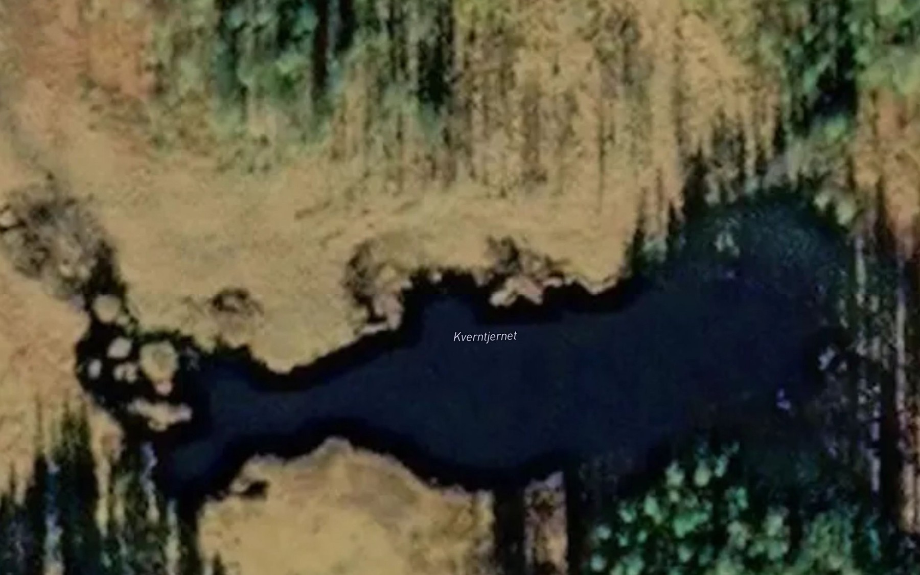 Satellite map of the Kverntjernet