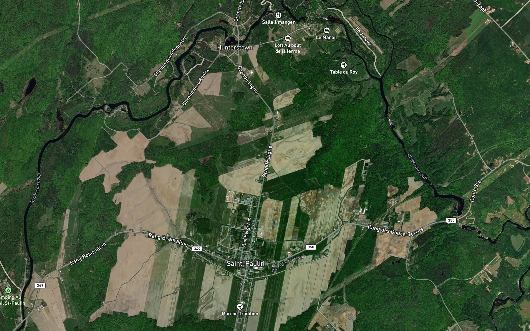 Satellite map of the Branche Elliott