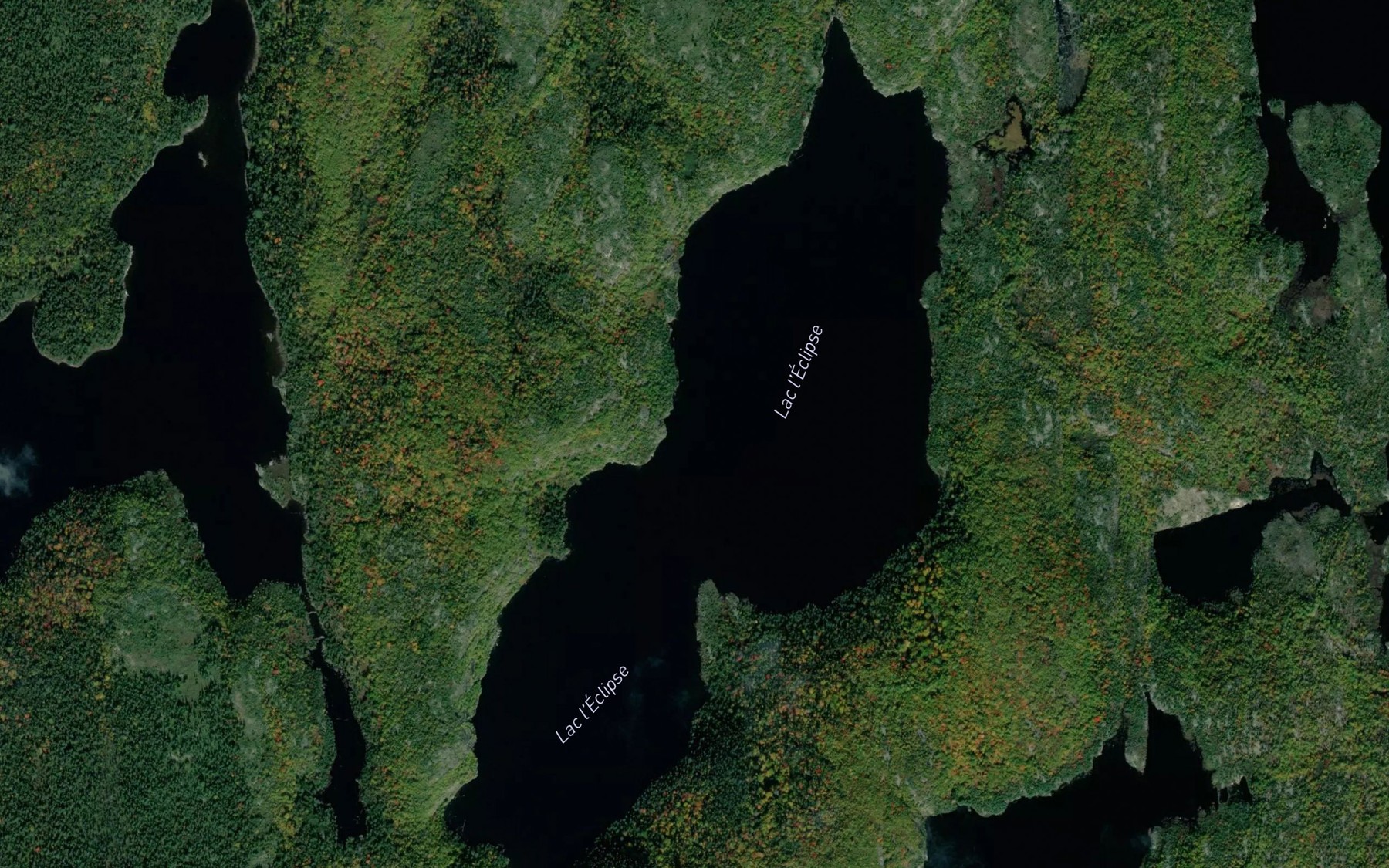 Satellite map of the Lac l'Eclipse