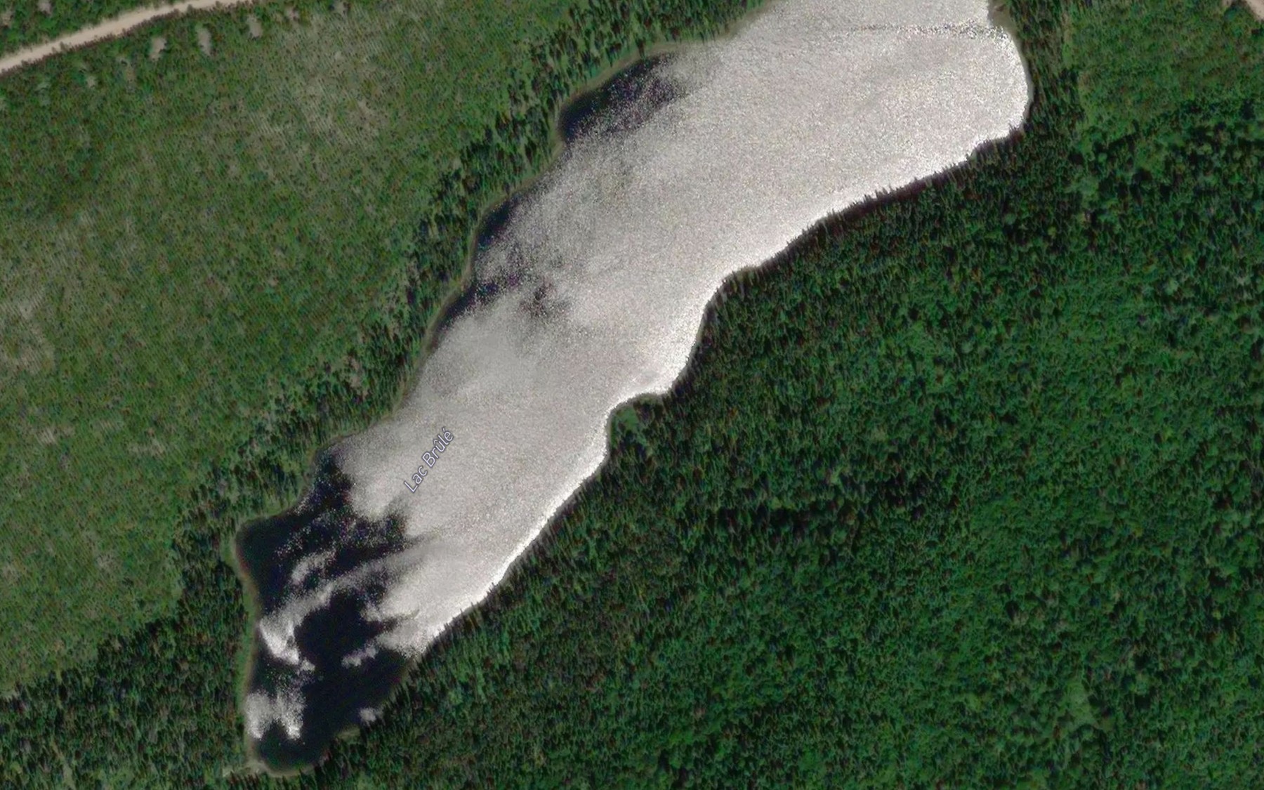 Satellite map of the Lac Brule