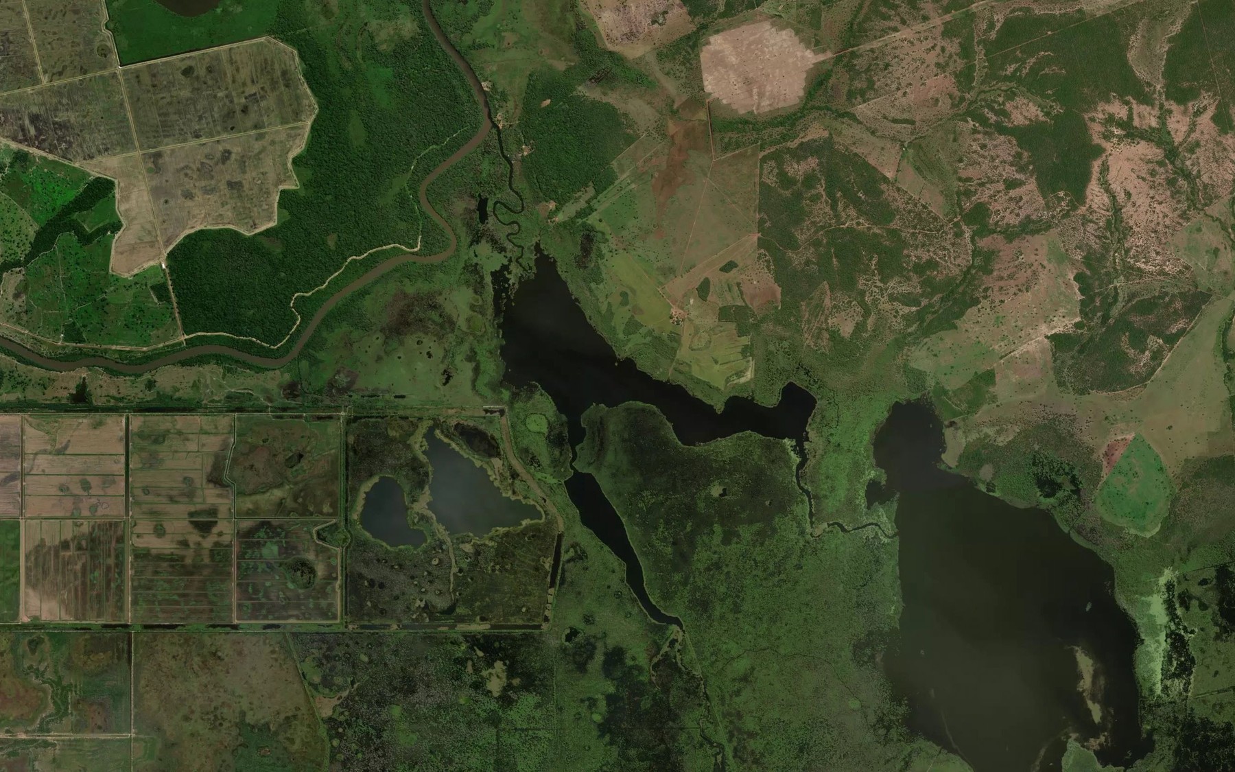 Satellite map of the Lagoa Comprida